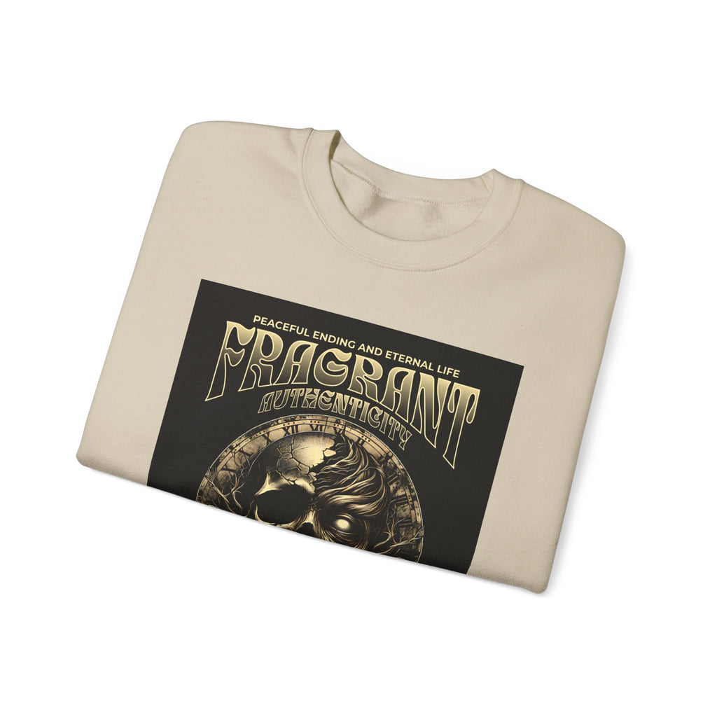 Skull & Roses Crewneck Sweatshirt — “Decrepit” Gothic Graphic