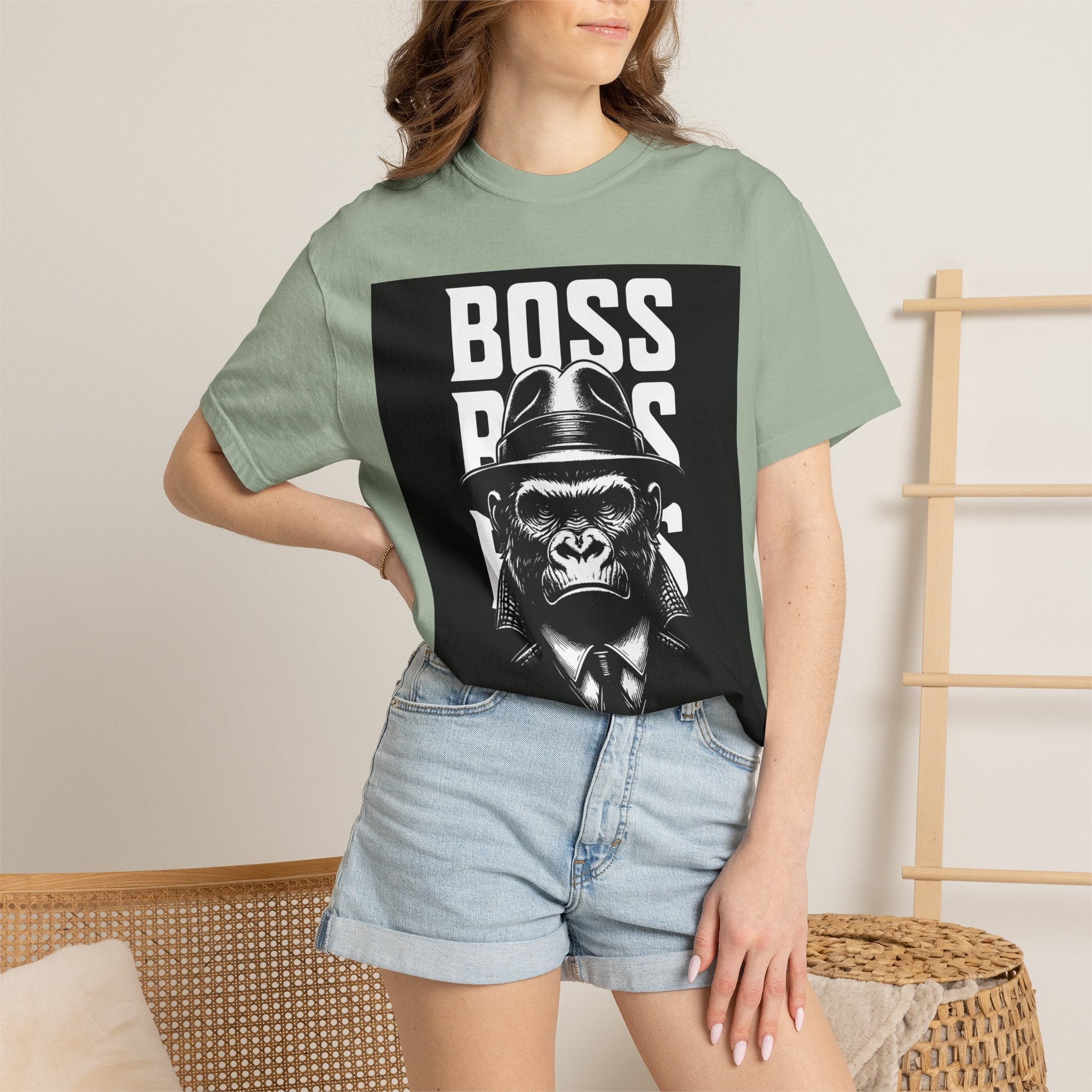 Boss Ape T-Shirt — Graphic "BOSS" Monkey Suit Tee