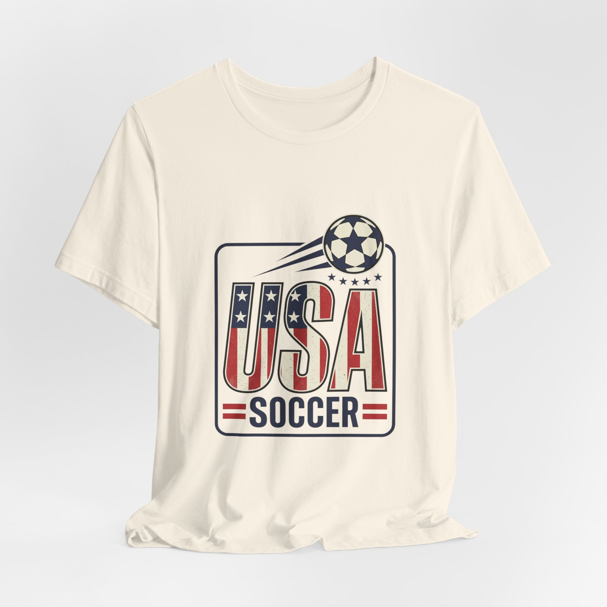 USA Soccer Tee | American Flag Colors, National Pride Shirt
