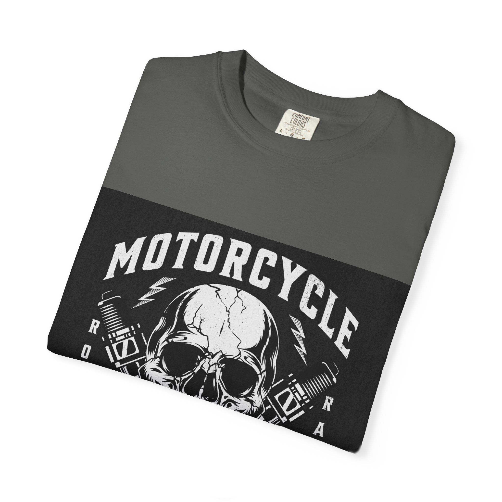 Motorcycle Skull Tee — "Legendary Riders" Vintage Biker Graphic T-Shirt