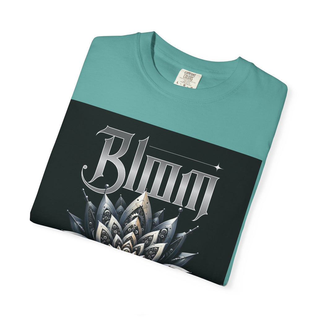 Metal Lotus Graphic T-Shirt — "Bloom" Gothic Band Poster Tee