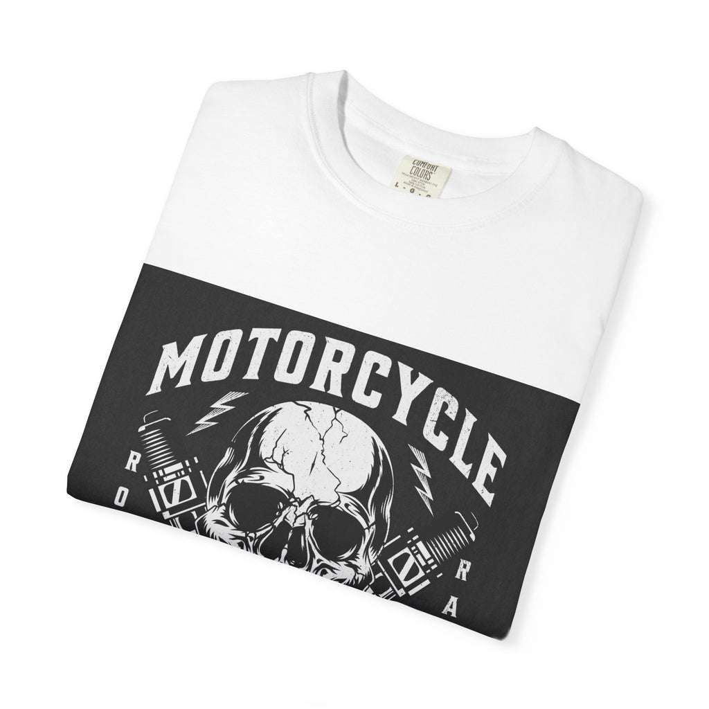Motorcycle Skull Tee — "Legendary Riders" Vintage Biker Graphic T-Shirt