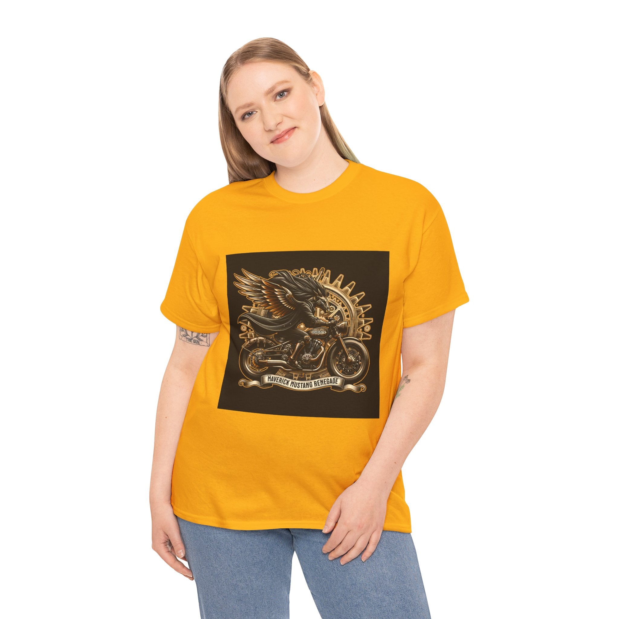 Vintage Winged Motorcycle Tee — "Ride Forever, Ride Free" Biker T-Shirt