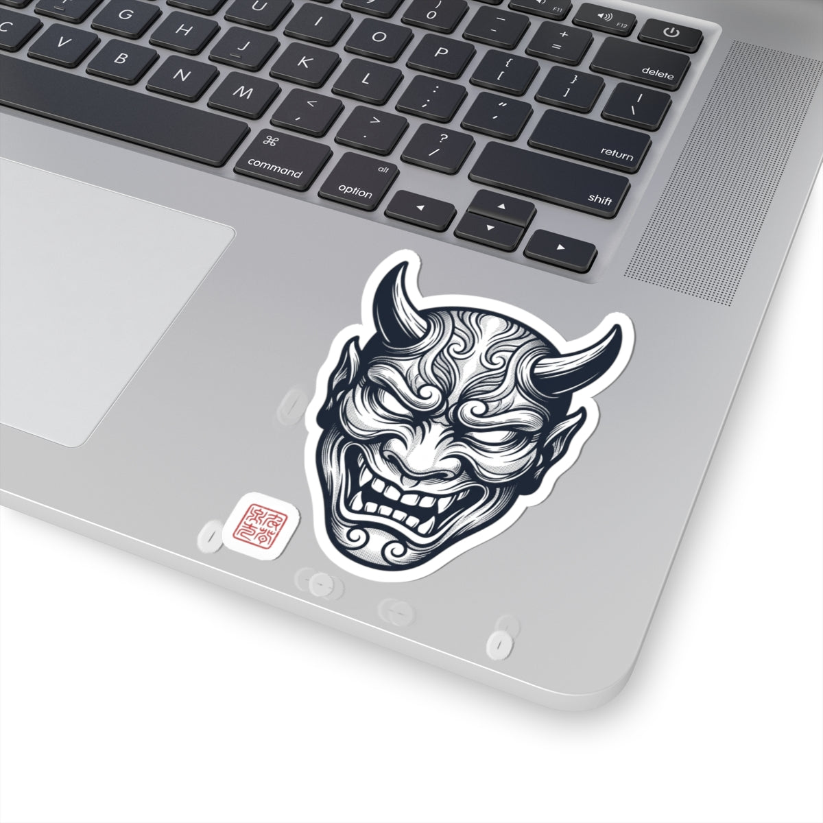 Hannya Mask Sticker | Traditional Tattoo-Inspired, Flash-Style Kiss-Cut