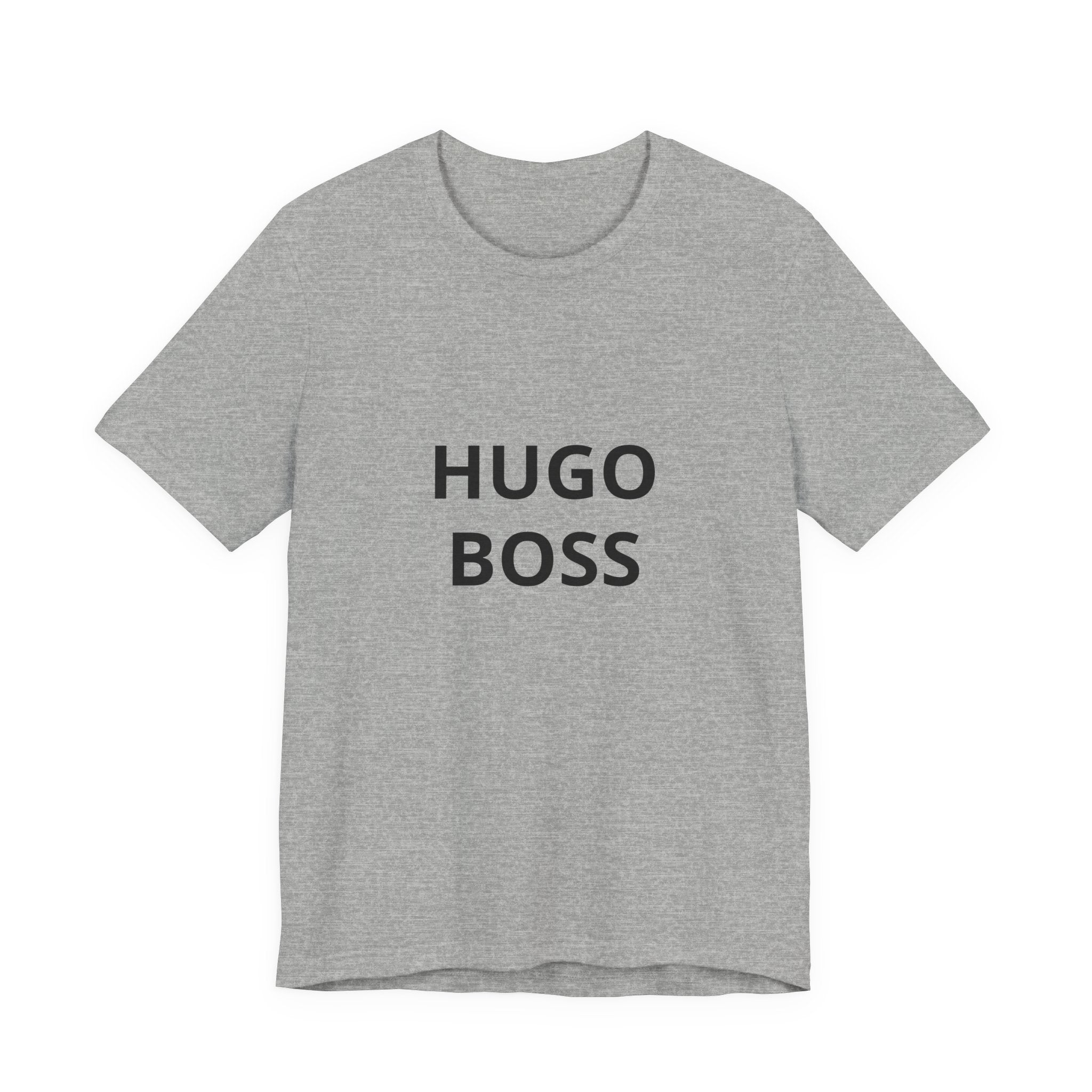 Graphic Tee — "HUGO BOSS" Minimalist Text T-Shirt