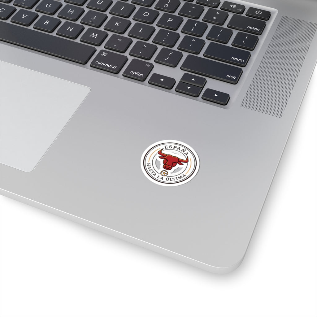 España Bull Crest Kiss-Cut Stickers | Spain Soccer Pride, Red & Gold