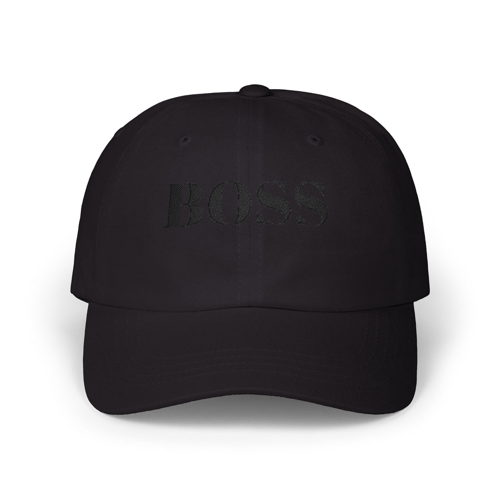 BOSS Embroidered Dad Cap - Classic White Baseball Hat