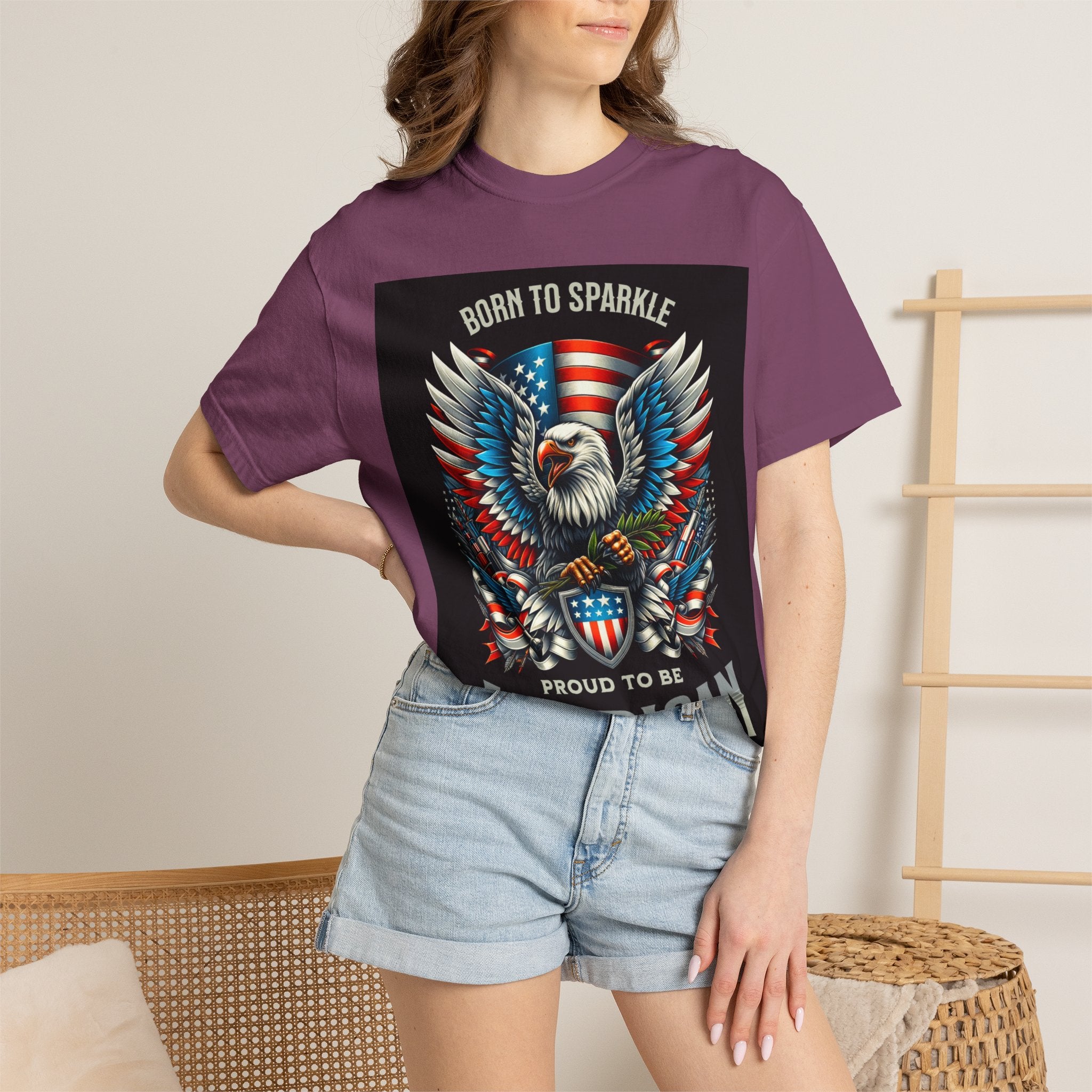Born to Sparkle Proud to Be American T-Shirt