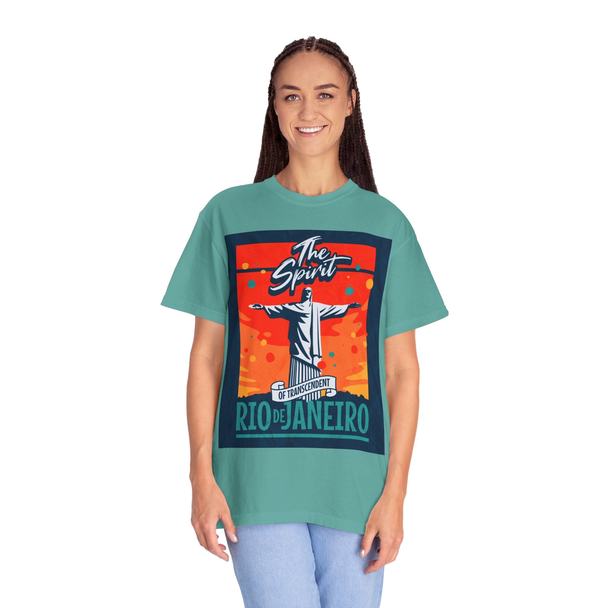 Rio de Janeiro Christ the Redeemer Poster T-Shirt — 'The Spirit' Graphic Tee