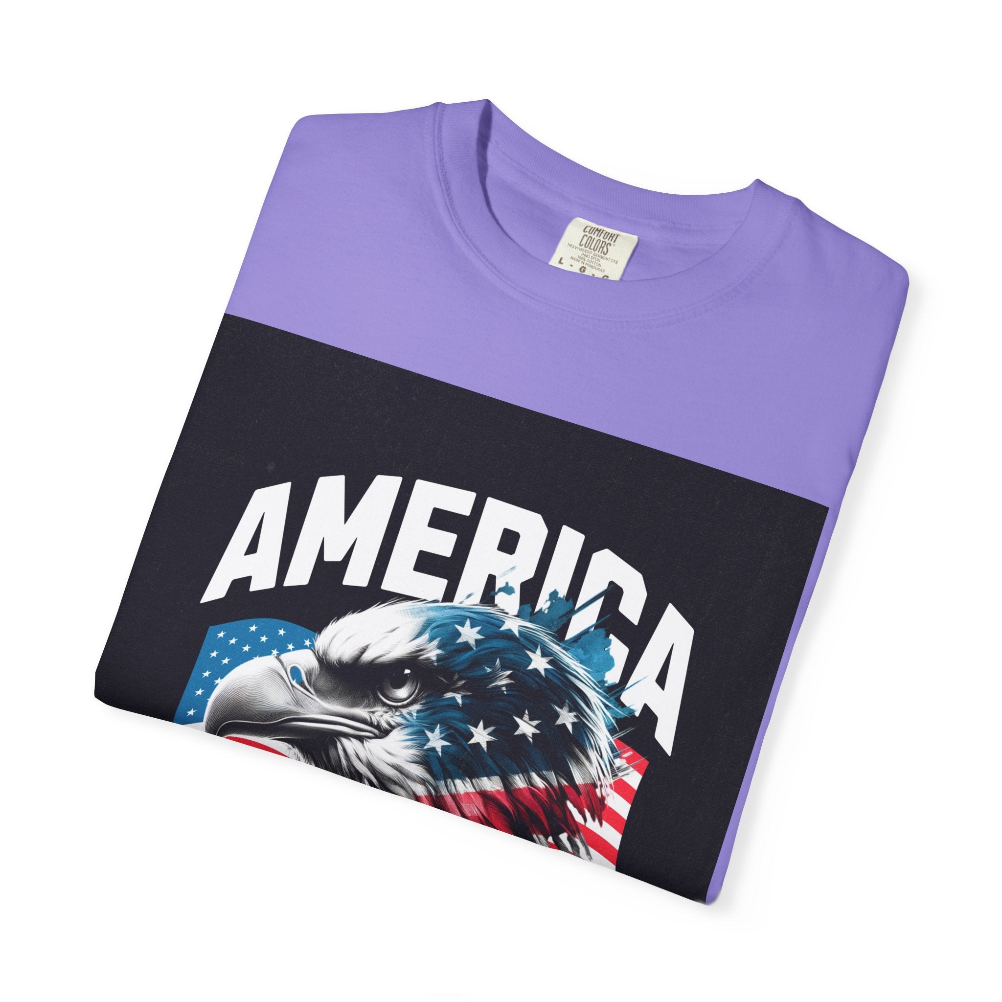 Independence Day T-shirt — 'America' Eagle Flag 4th of July Tee