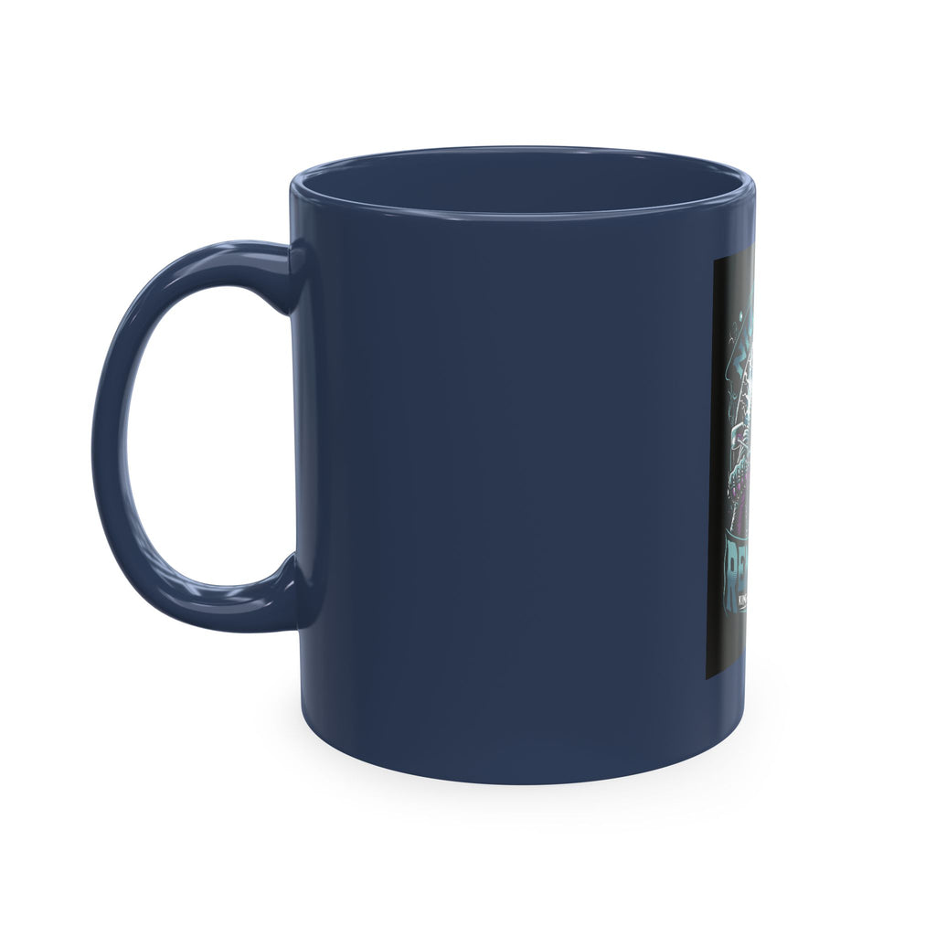 Nightmare Renegade Ceramic Mug — Grim Reaper Biker "King of the Shadows" Coffee Cup