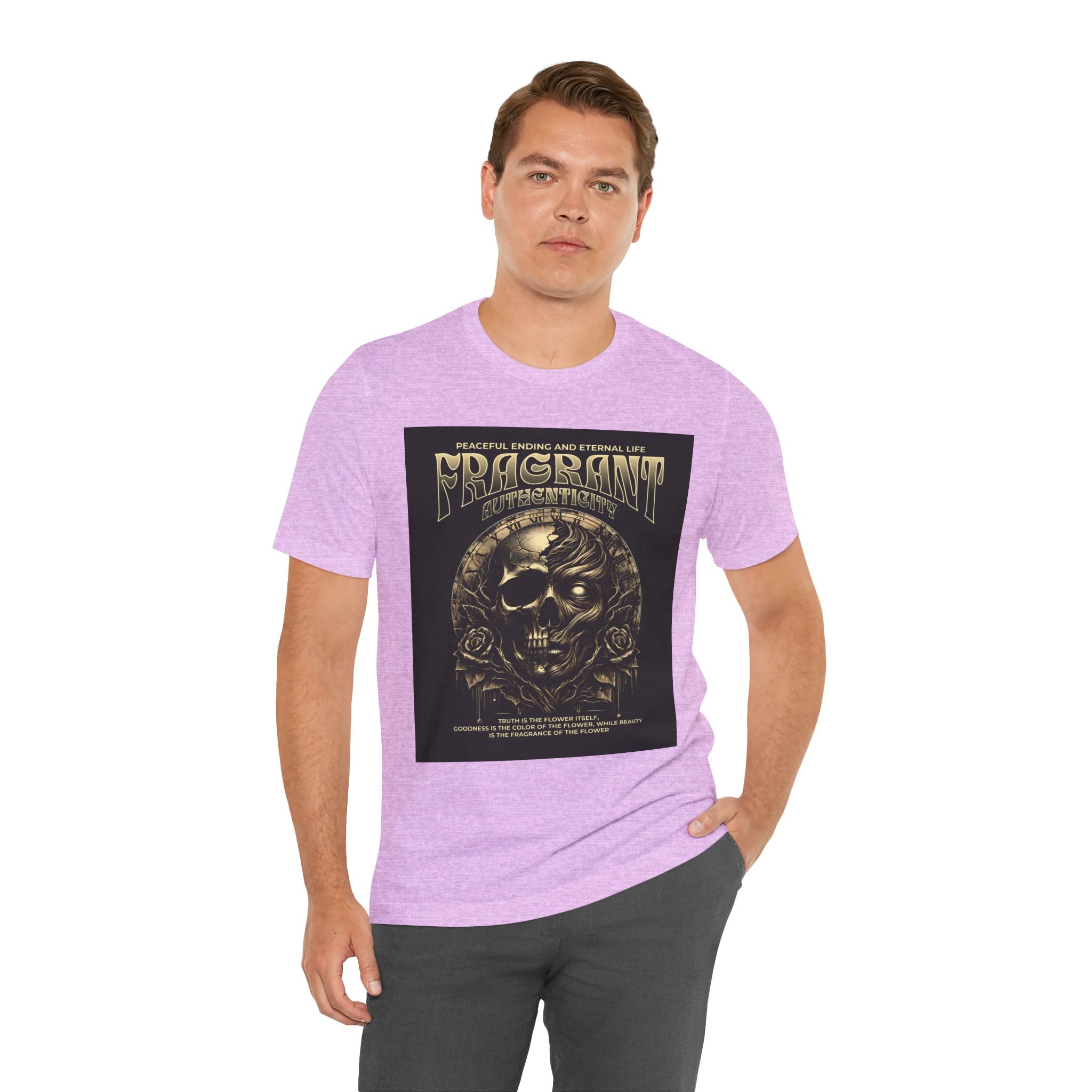 Skull & Roses Graphic Tee — "Fragrant" Vintage Gothic Band Shirt