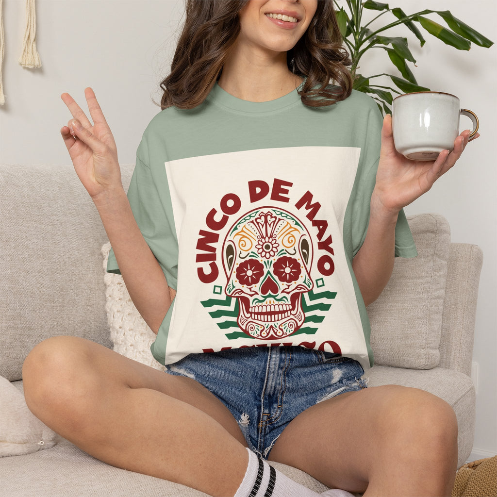 Cinco de Mayo Mexico Sugar Skull T-Shirt