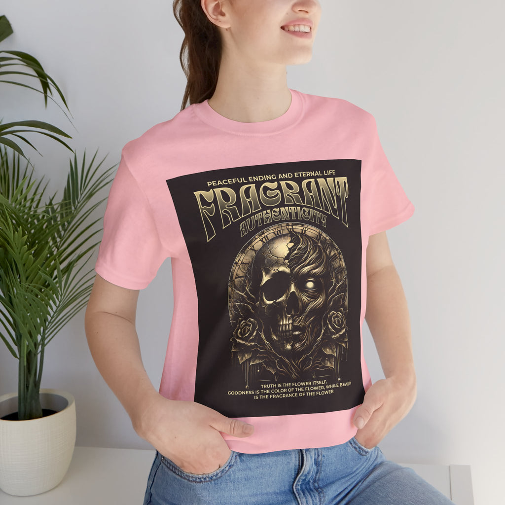 Skull & Roses Graphic Tee — "Fragrant" Vintage Gothic Band Shirt