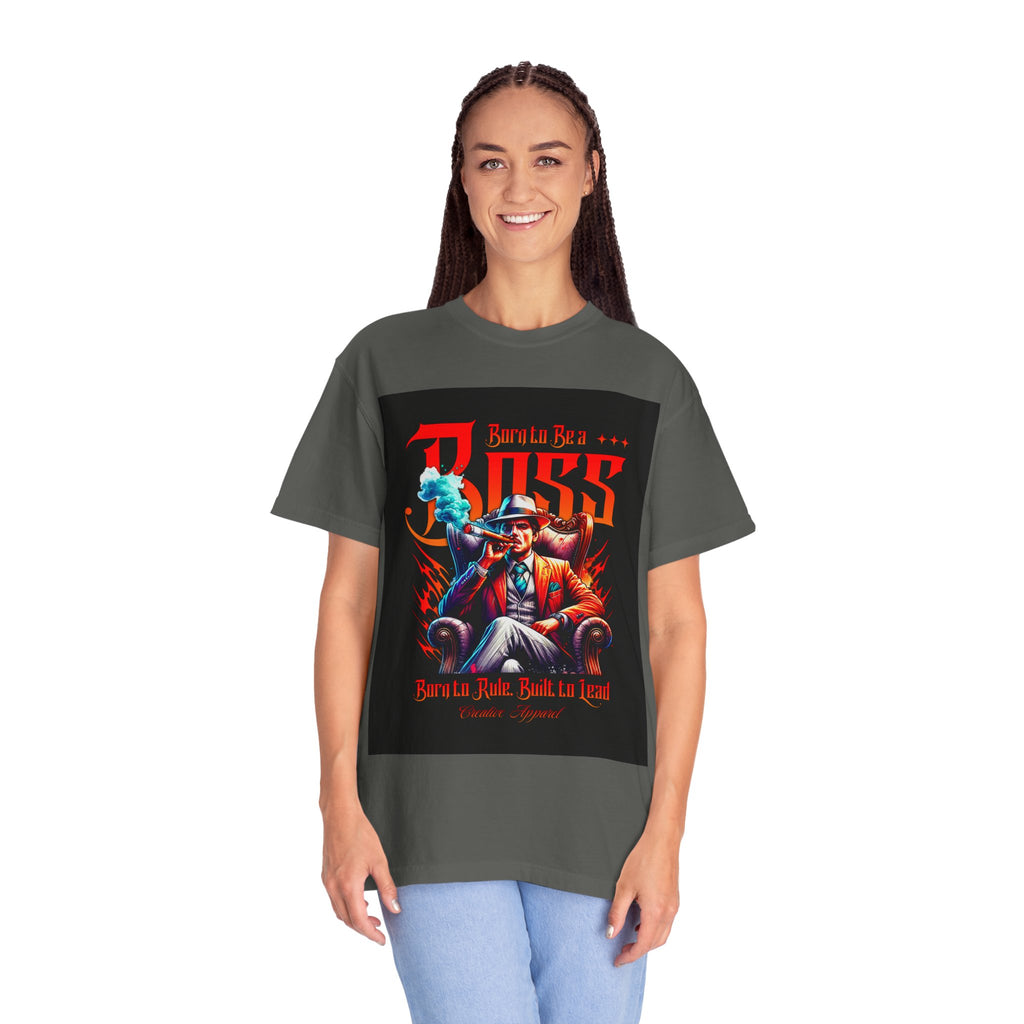 Boss Vintage Graphic T-Shirt — "Born to Be a Boss" Retro Mafia Design