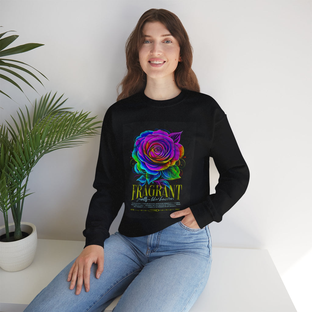 Fluorescent Rose “Fragrant” Crewneck Sweatshirt