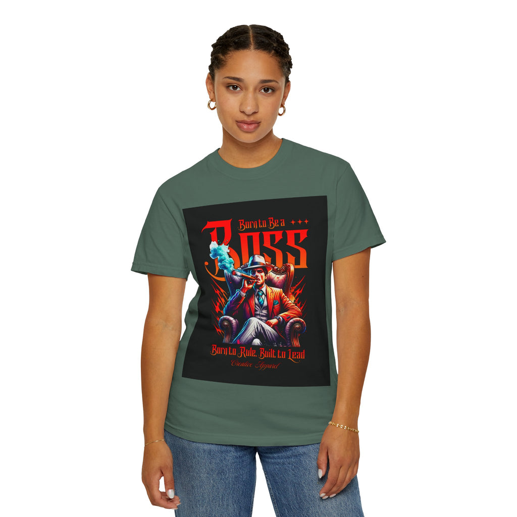 Boss Vintage Graphic T-Shirt — "Born to Be a Boss" Retro Mafia Design
