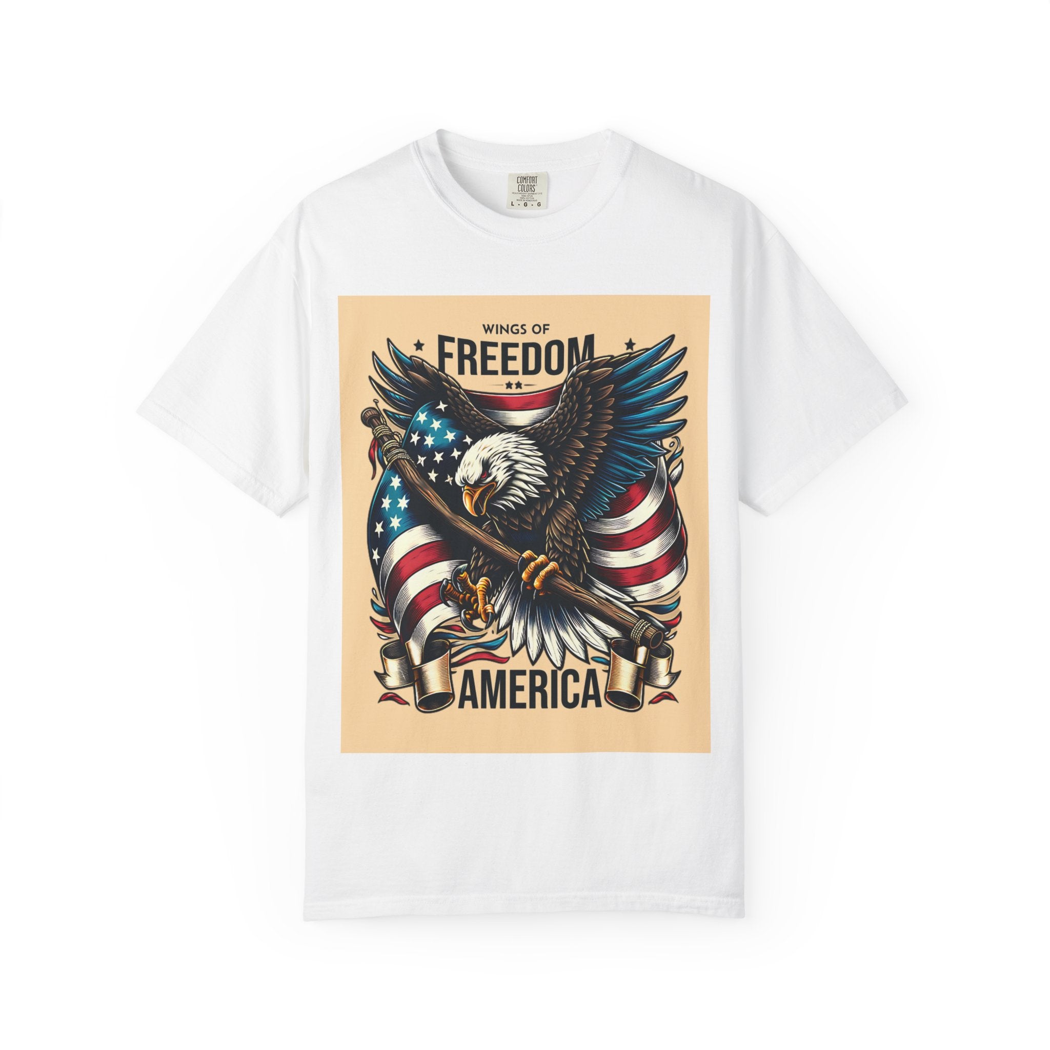 Freedom Eagle T-Shirt — Wings of America Patriotic Graphic Tee