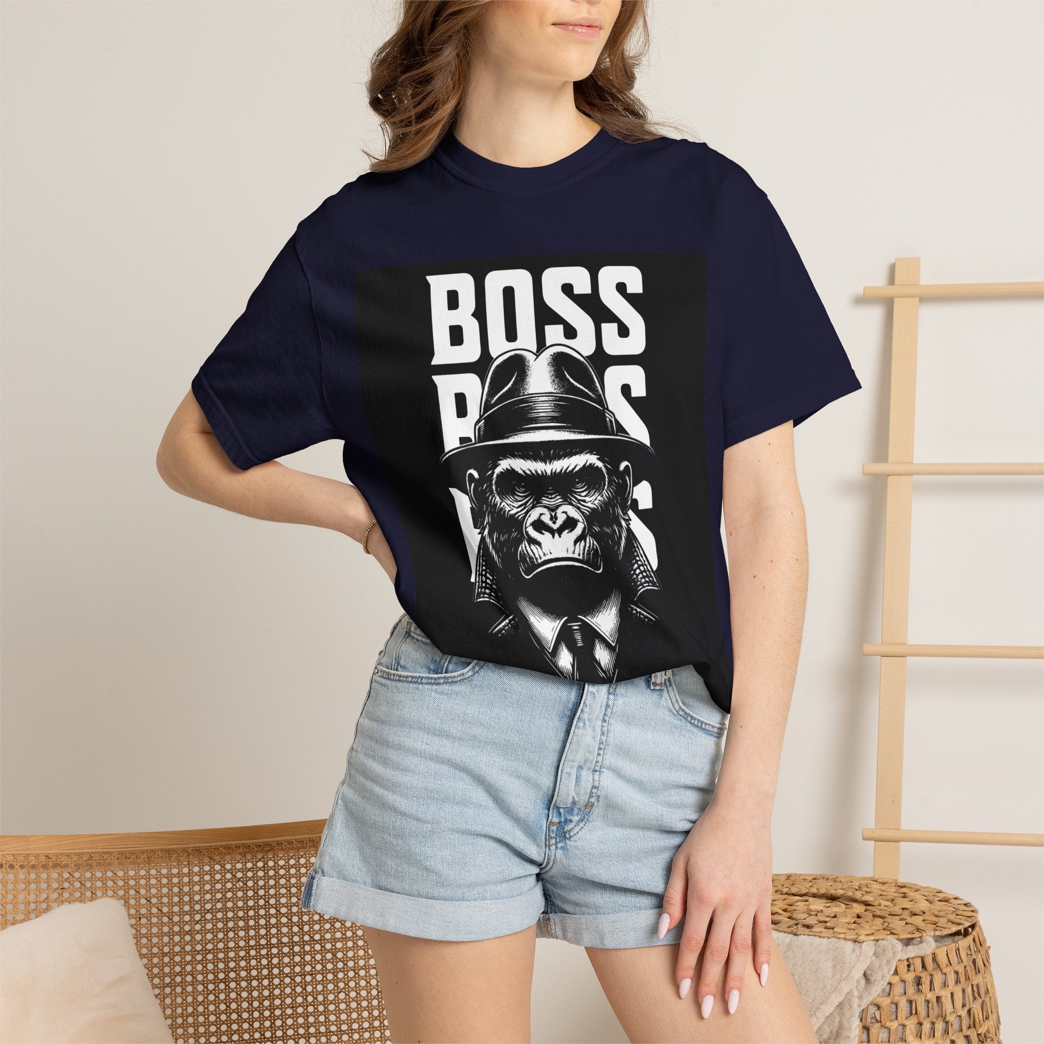 Boss Ape T-Shirt — Graphic "BOSS" Monkey Suit Tee