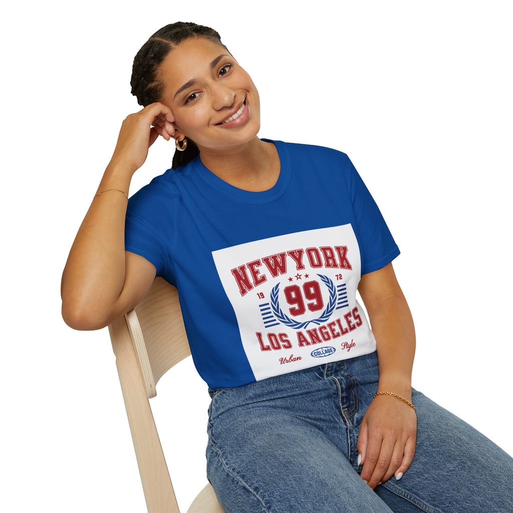 New York 99 Vintage Sports Tee — Collegiate Graphic T-Shirt