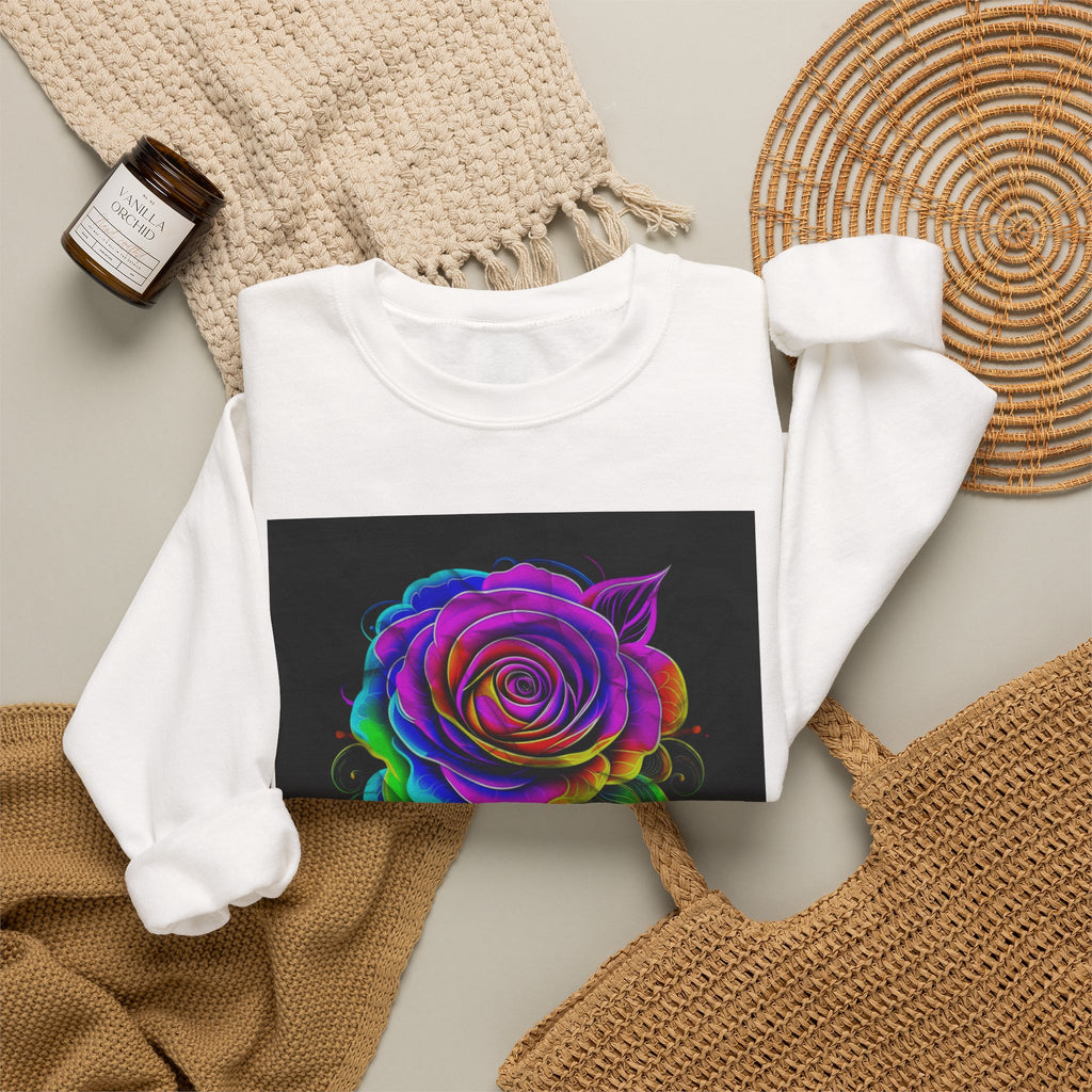 Fluorescent Rose “Fragrant” Crewneck Sweatshirt