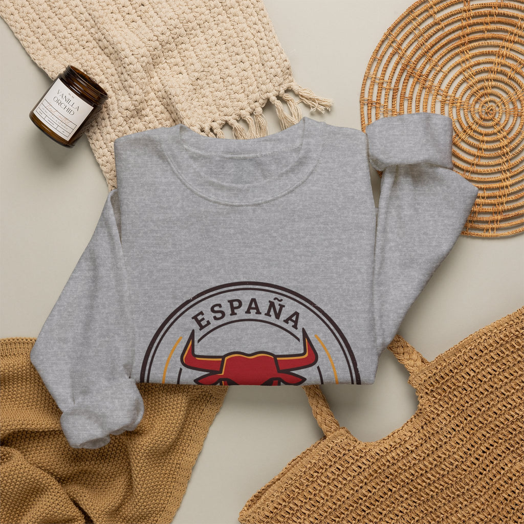 España Bull Crest Crewneck Sweatshirt | Spain Soccer Pride, Match Day