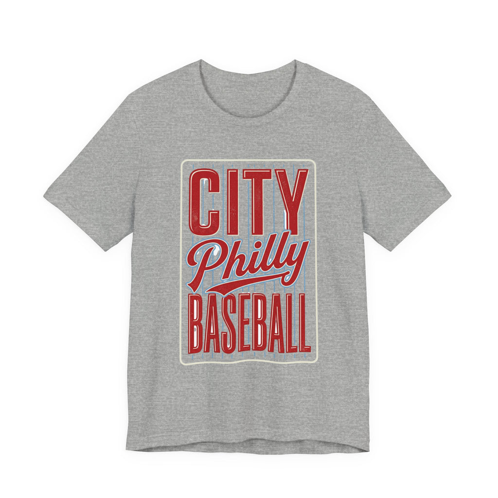 City Philly Baseball Tee | Philadelphia Baseball Pride, Local City Sportswear