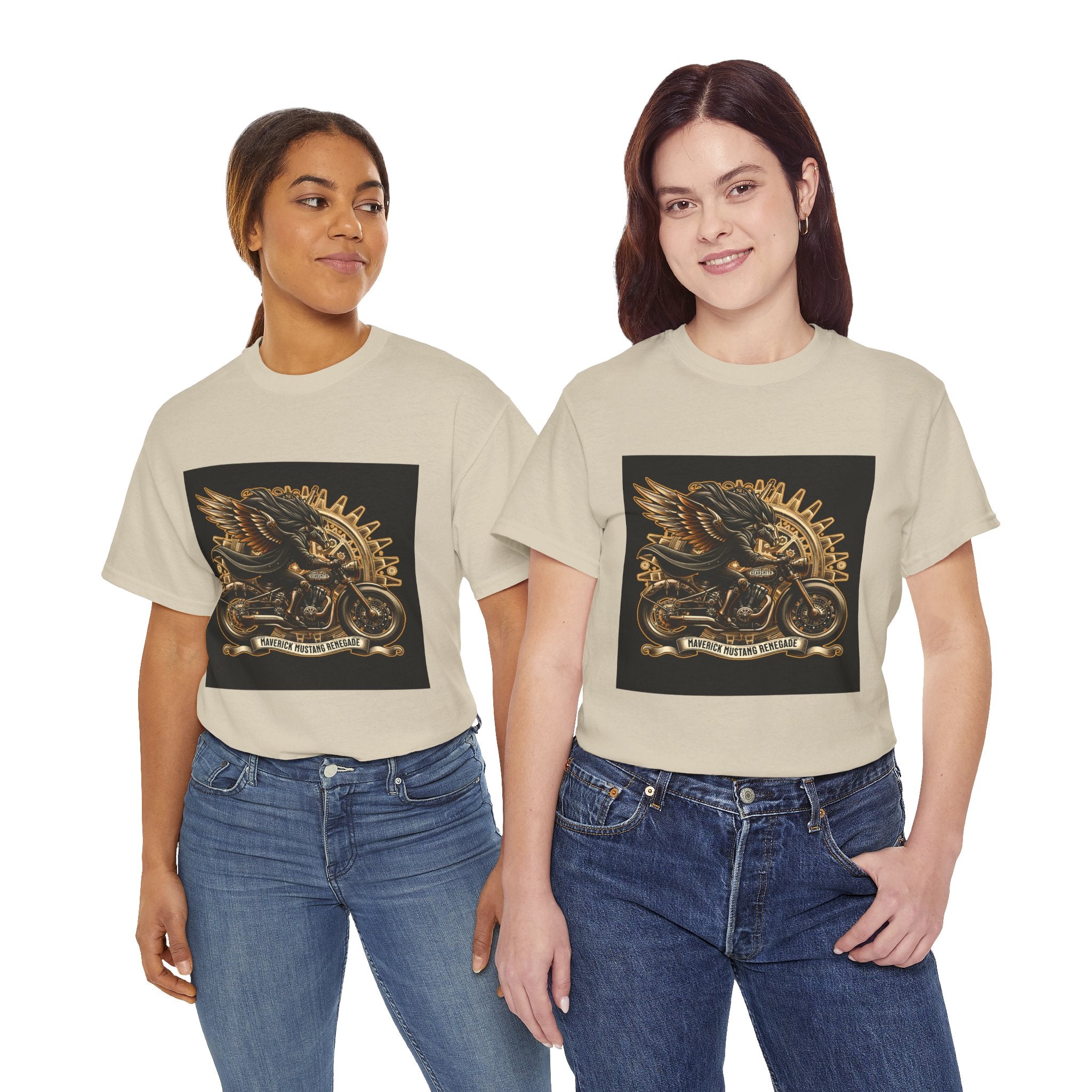 Vintage Winged Motorcycle Tee — "Ride Forever, Ride Free" Biker T-Shirt