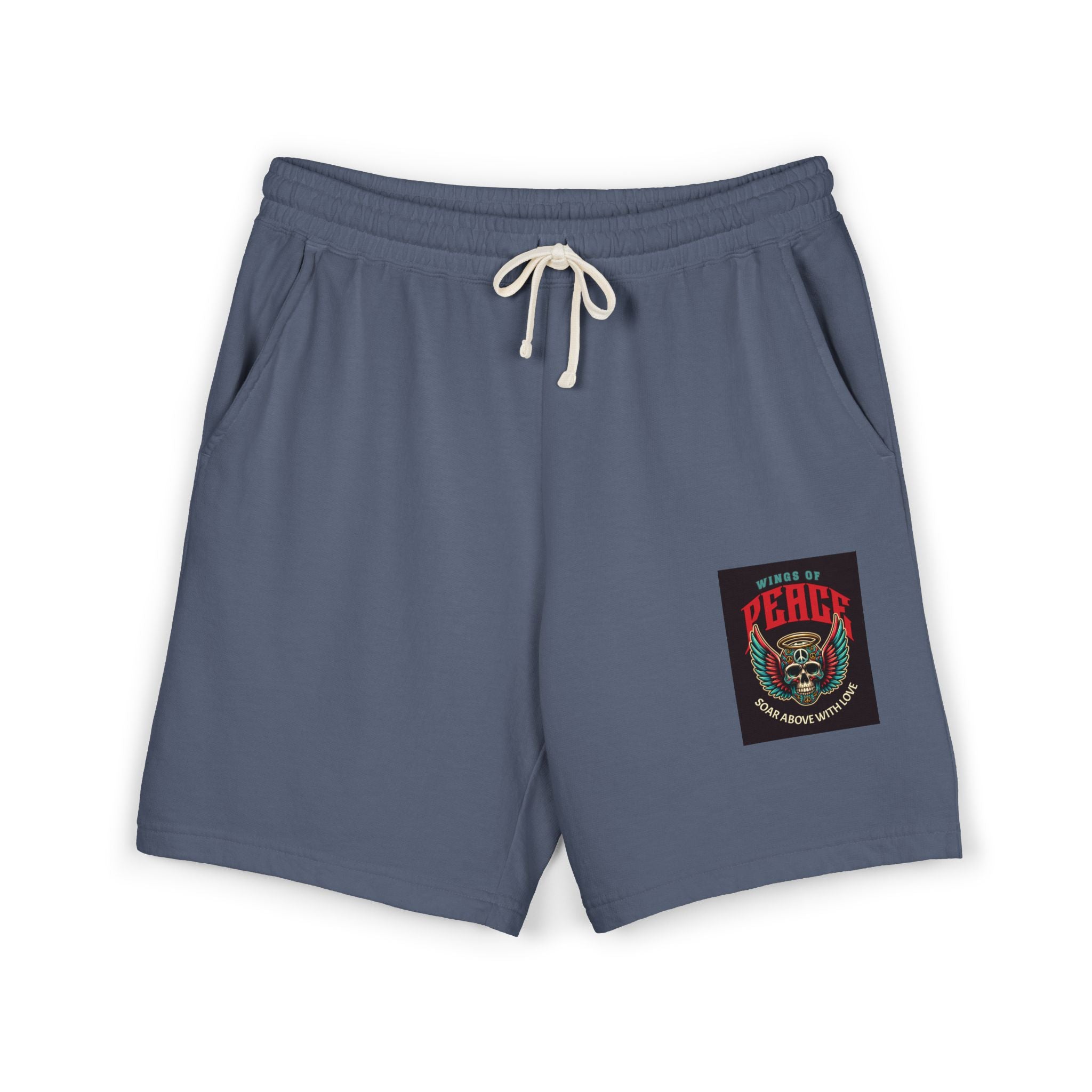Fleece Sweat Shorts — 'House of Perks' Vintage Patch Lounge Shorts
