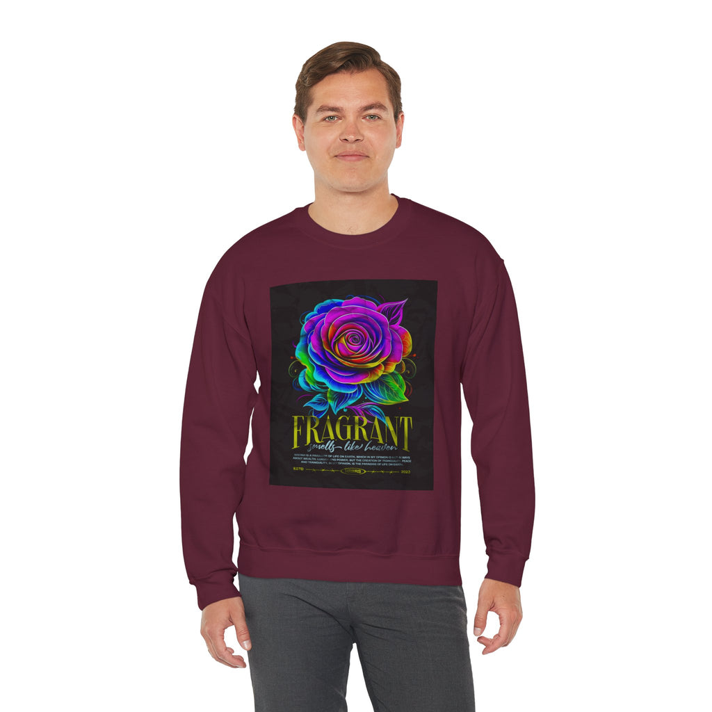 Fluorescent Rose “Fragrant” Crewneck Sweatshirt