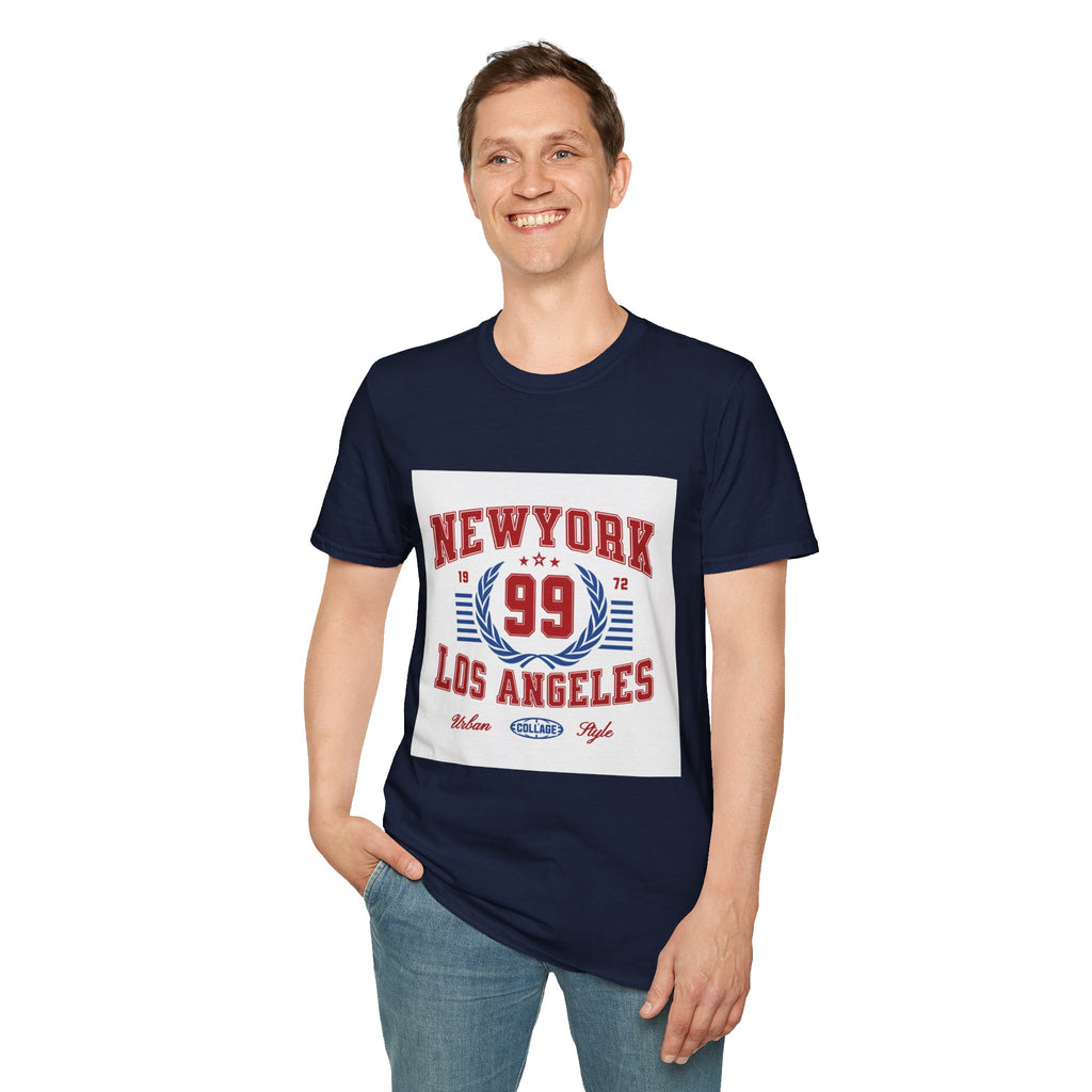 New York 99 Vintage Sports Tee — Collegiate Graphic T-Shirt