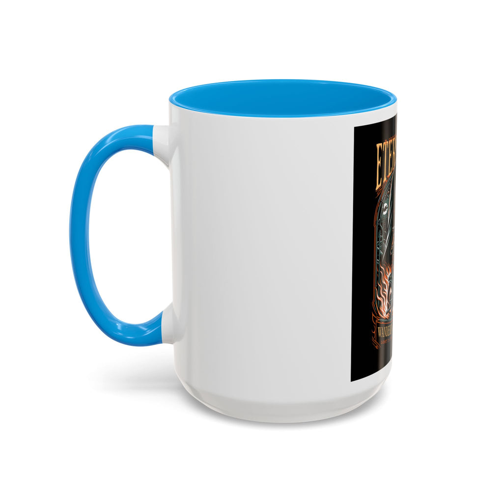 Eternal Exile Skull Biker Mug — Gothic Motorcycle Coffee Cup (11oz/15oz)