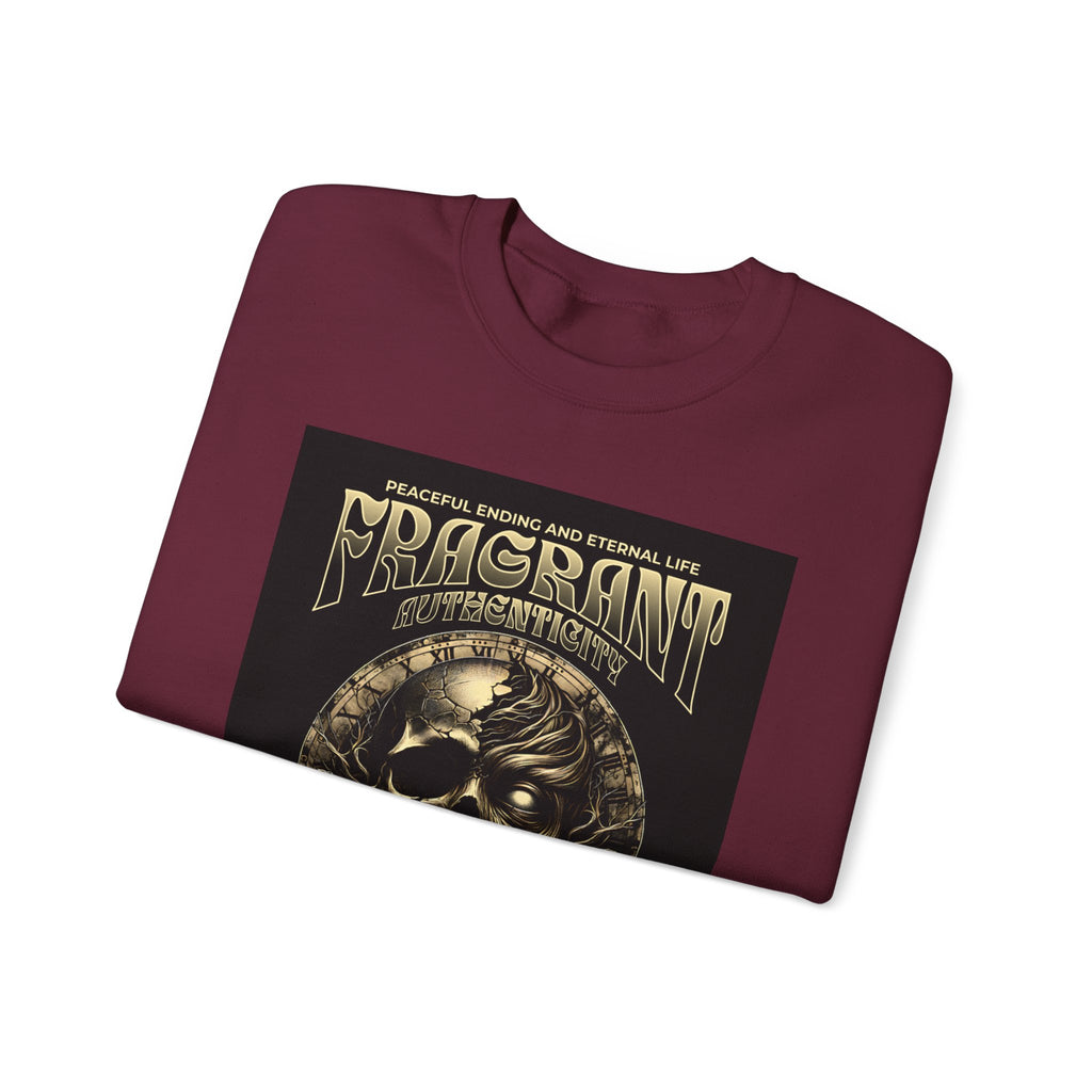 Skull & Roses Crewneck Sweatshirt — “Decrepit” Gothic Graphic