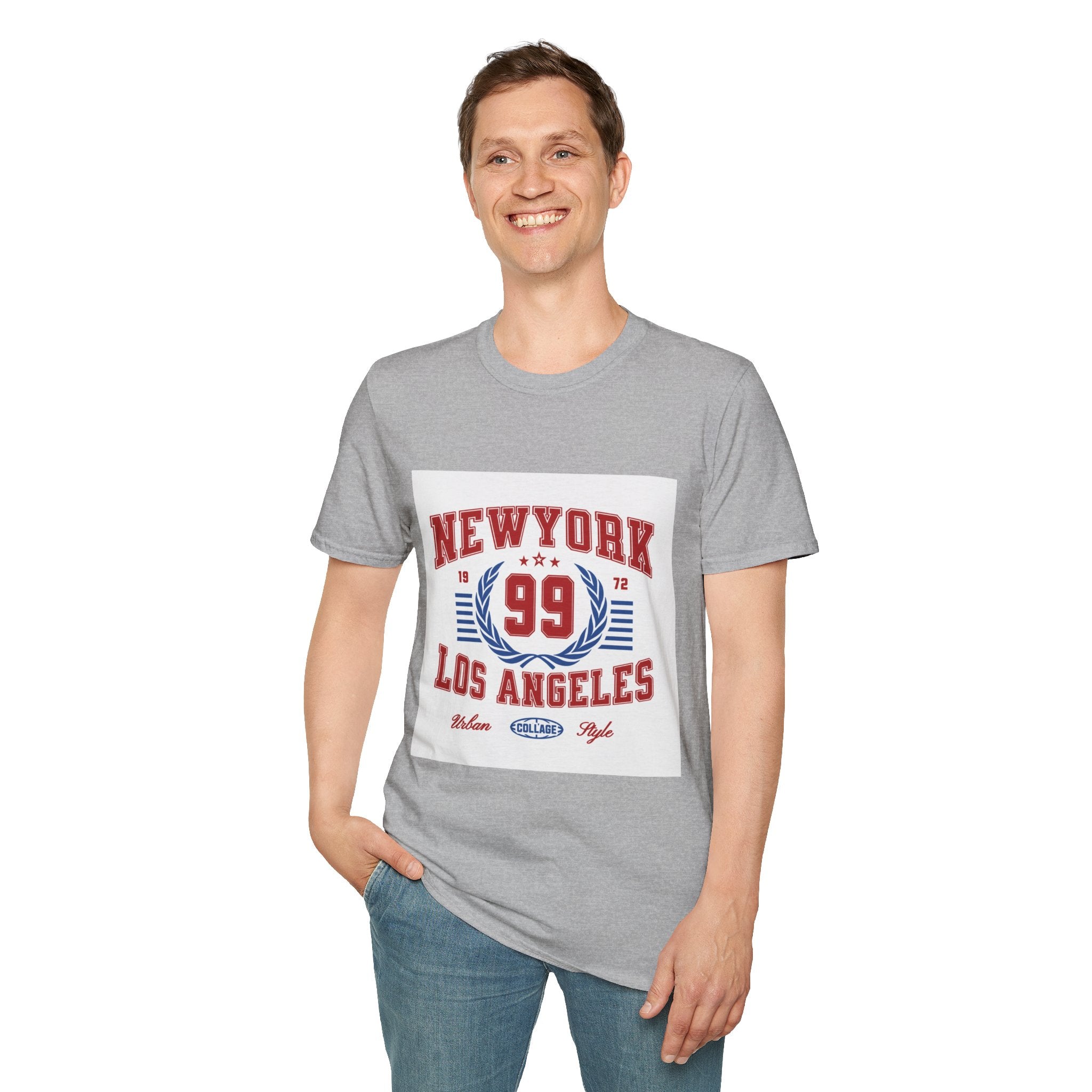 New York 99 Vintage Sports Tee — Collegiate Graphic T-Shirt