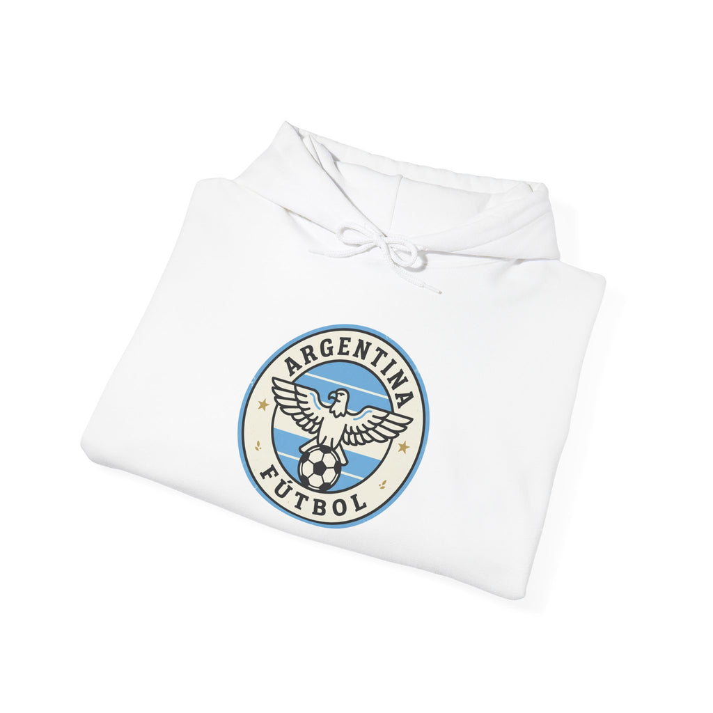 Argentina Futbol Crest Hoodie | Soccer Country Pride, National Colors