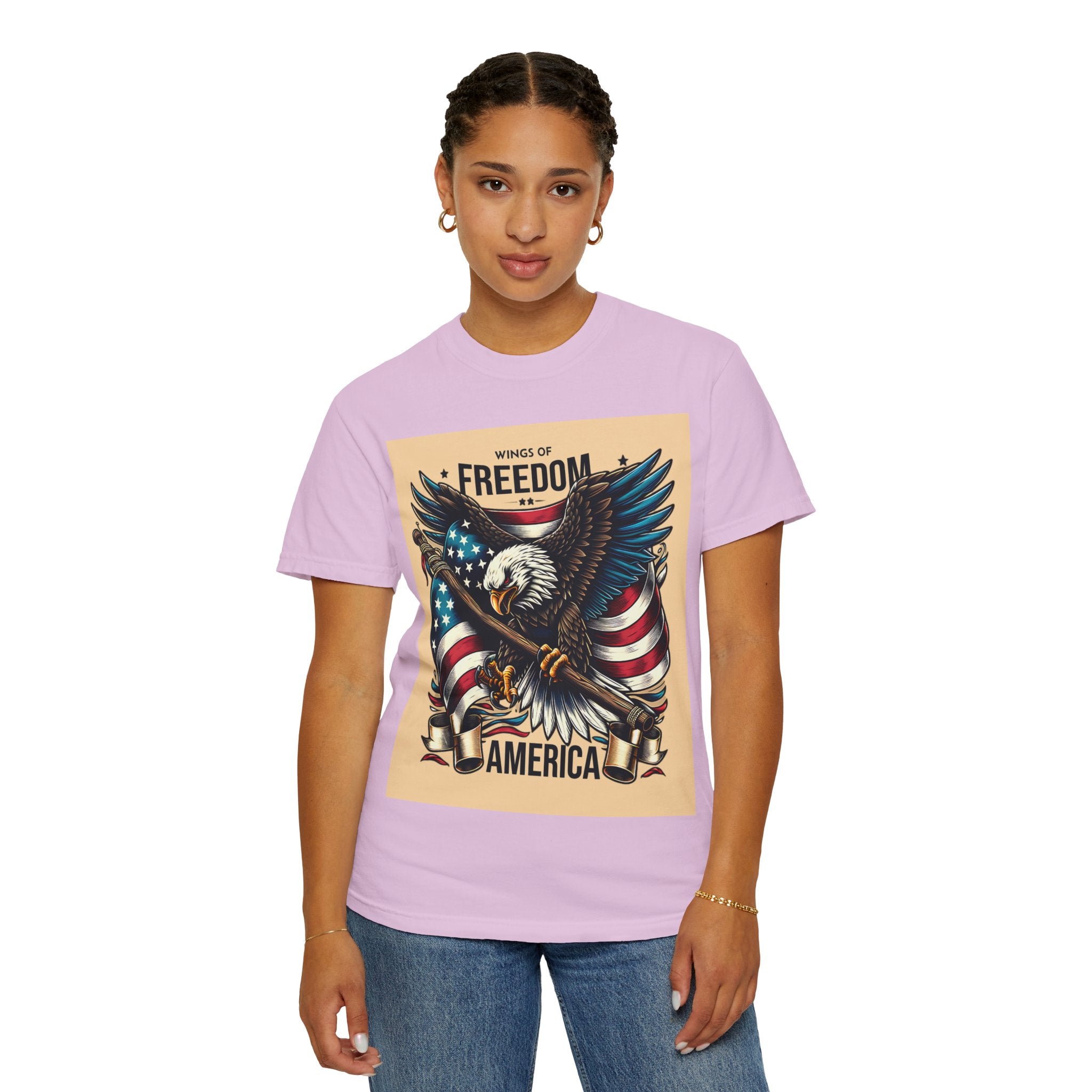 Freedom Eagle T-Shirt — Wings of America Patriotic Graphic Tee