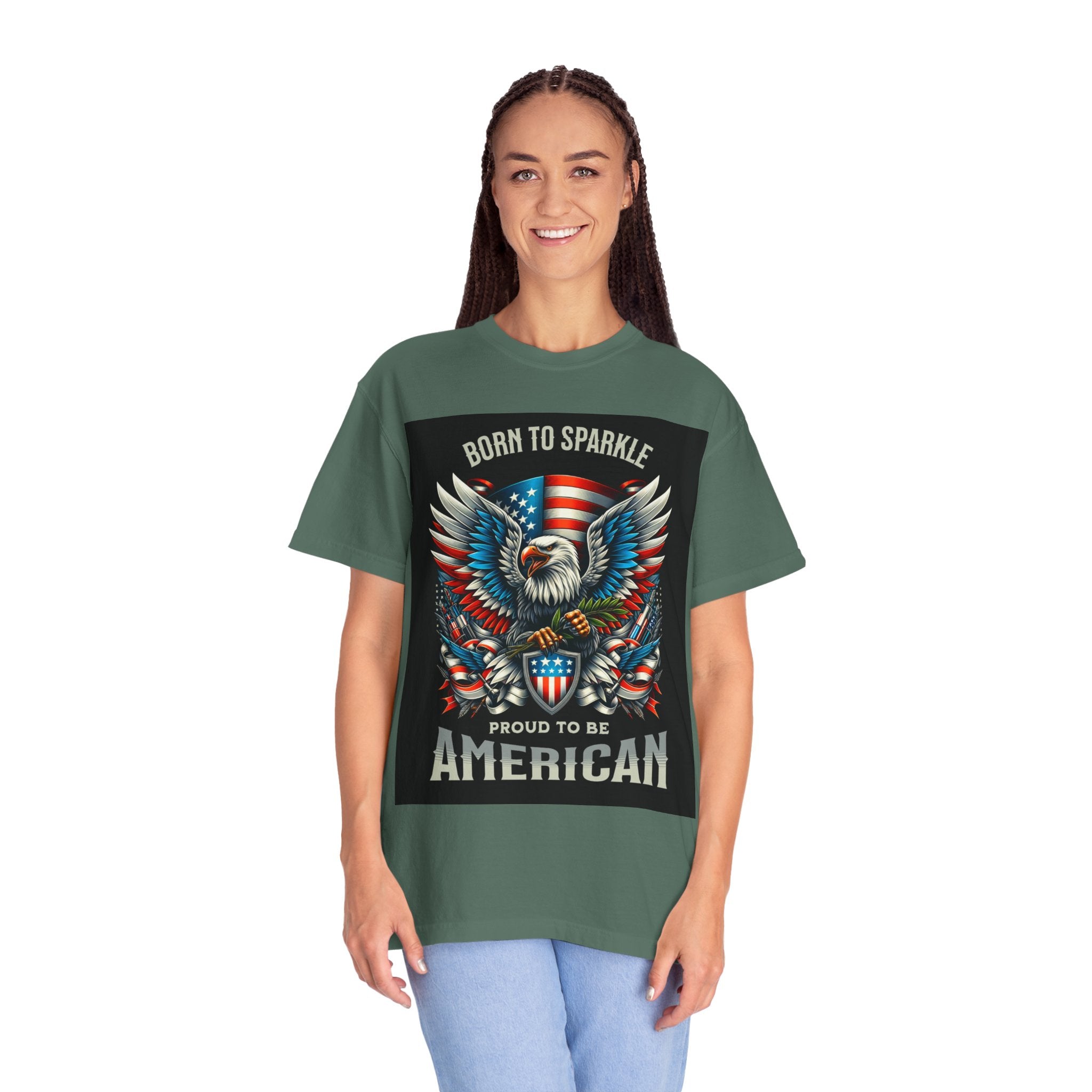 Born to Sparkle Proud to Be American T-Shirt