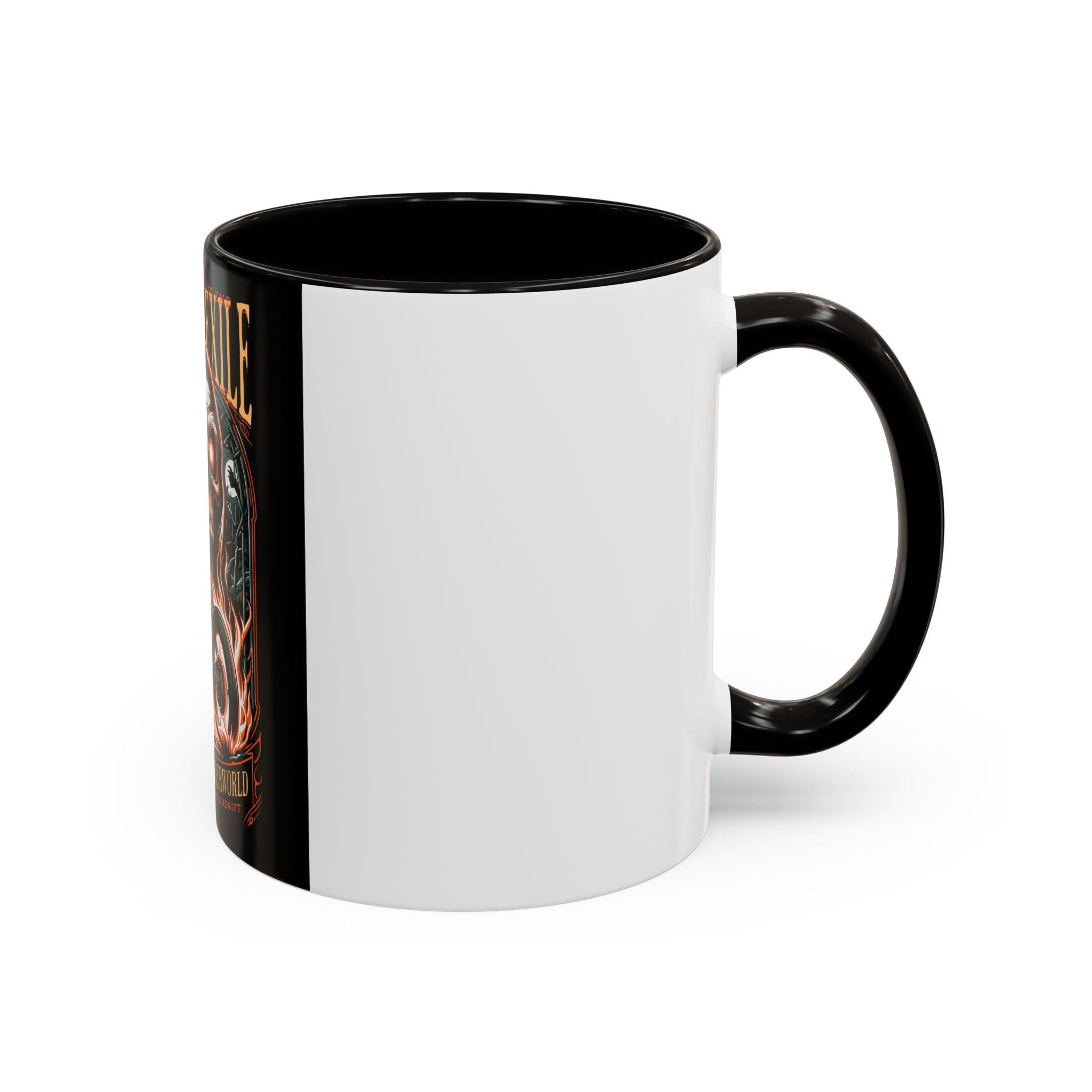 Eternal Exile Skull Biker Mug — Gothic Motorcycle Coffee Cup (11oz/15oz)