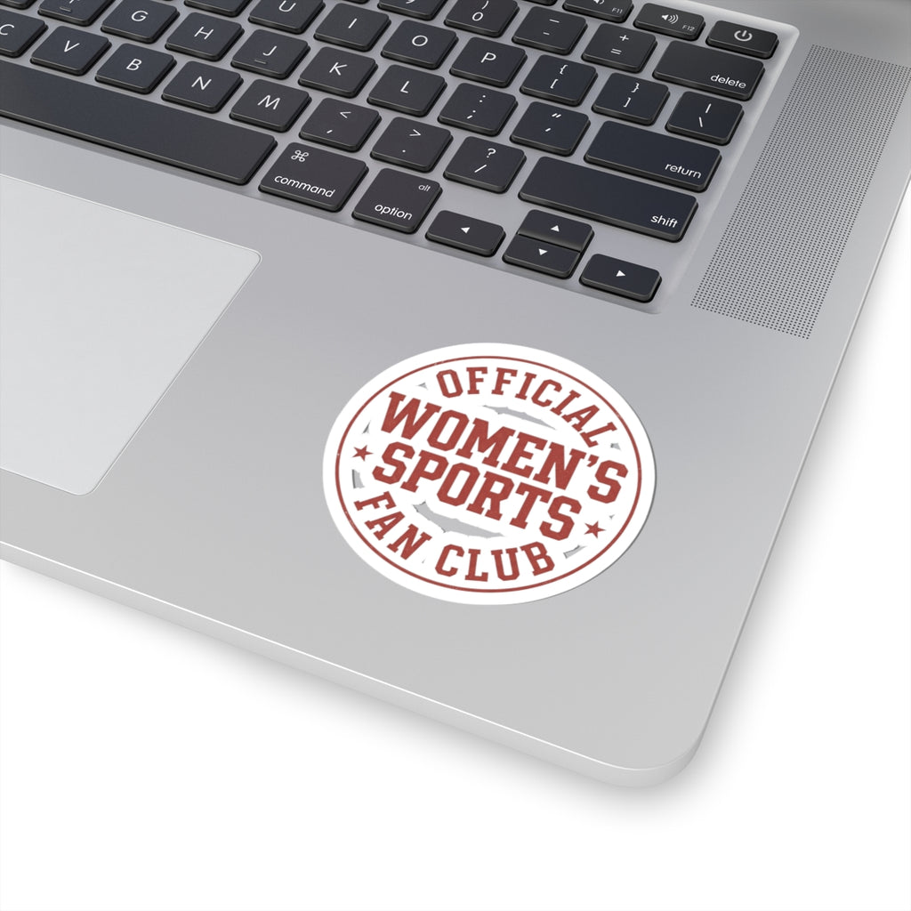 Women's Sports Fan Club Sticker | Kiss-Cut, Circle Support Women's Leagues