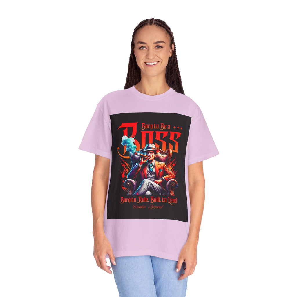 Boss Vintage Graphic T-Shirt — "Born to Be a Boss" Retro Mafia Design