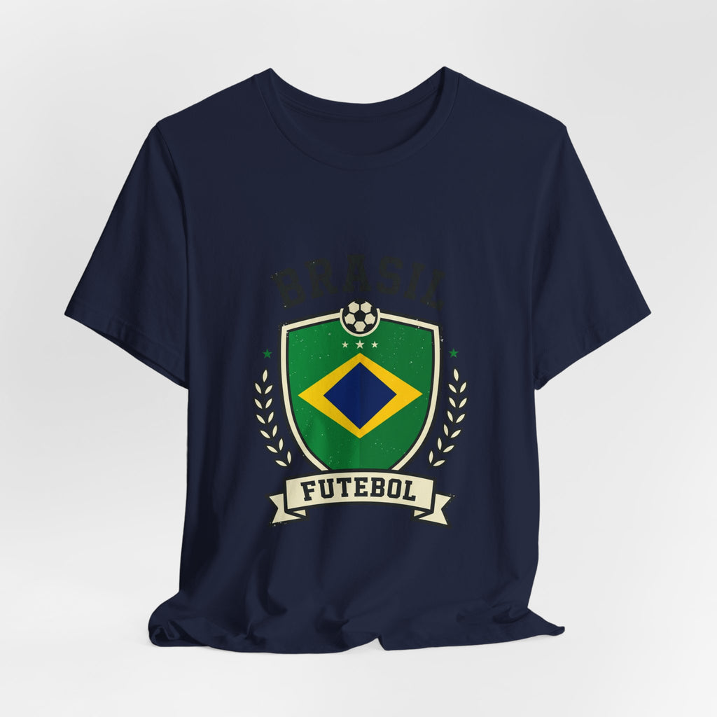Brasil Futebol Crest T-Shirt | Brazil Soccer Pride, National Flag Colors