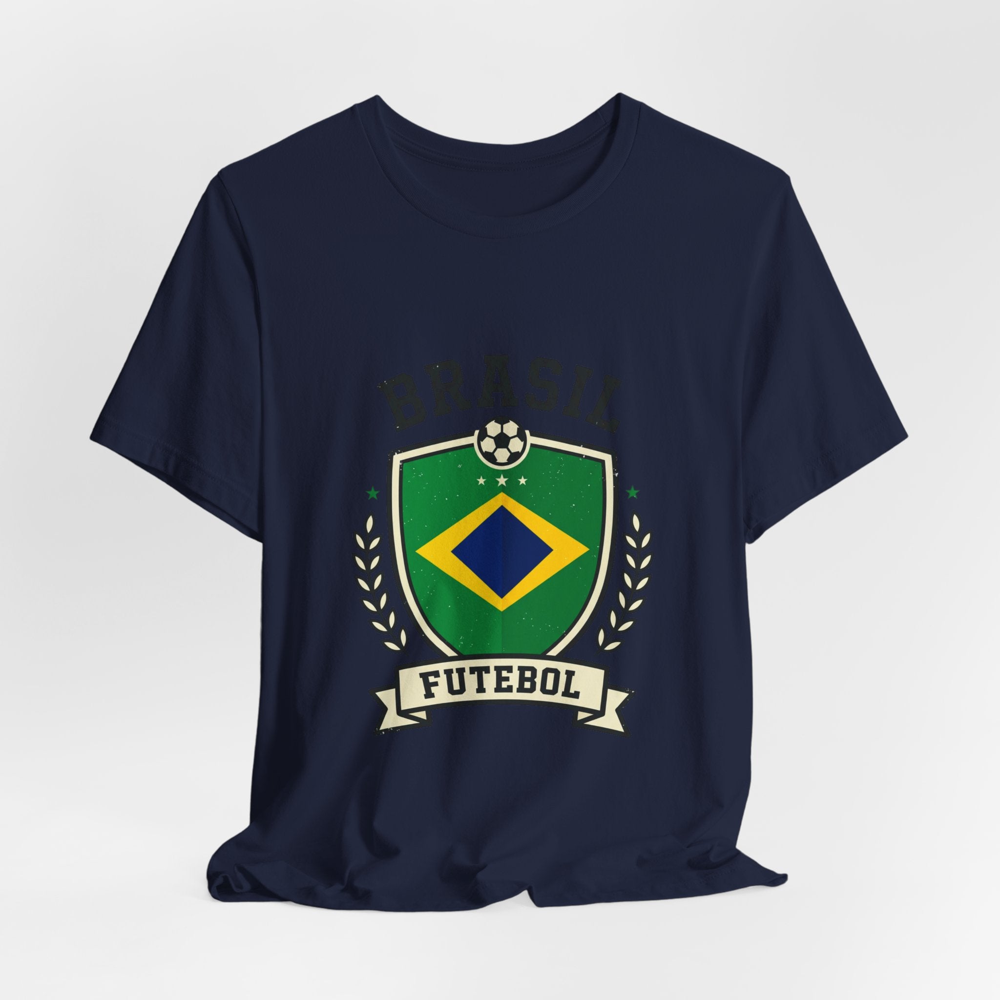 Brasil Futebol Crest T-Shirt | Brazil Soccer Pride, National Flag Colors