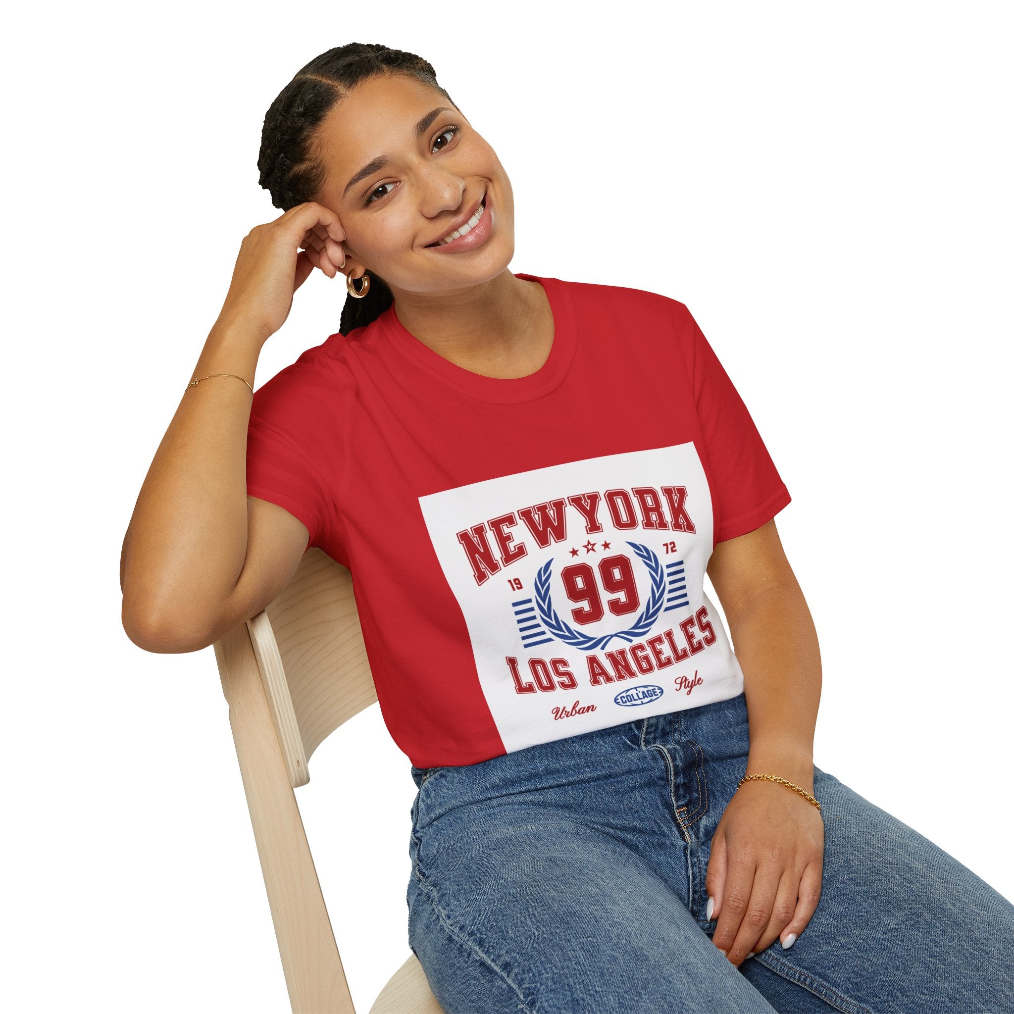 New York 99 Vintage Sports Tee — Collegiate Graphic T-Shirt