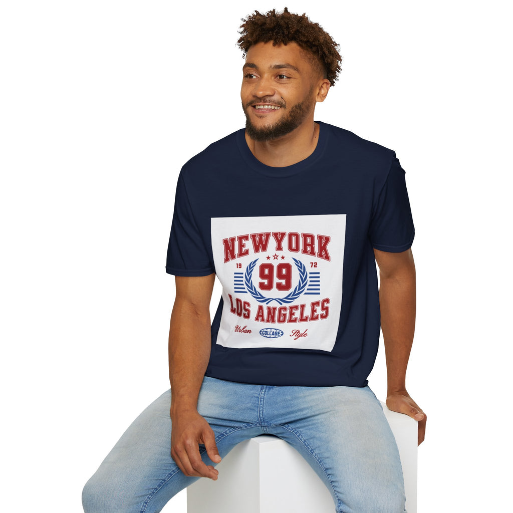 New York 99 Vintage Sports Tee — Collegiate Graphic T-Shirt