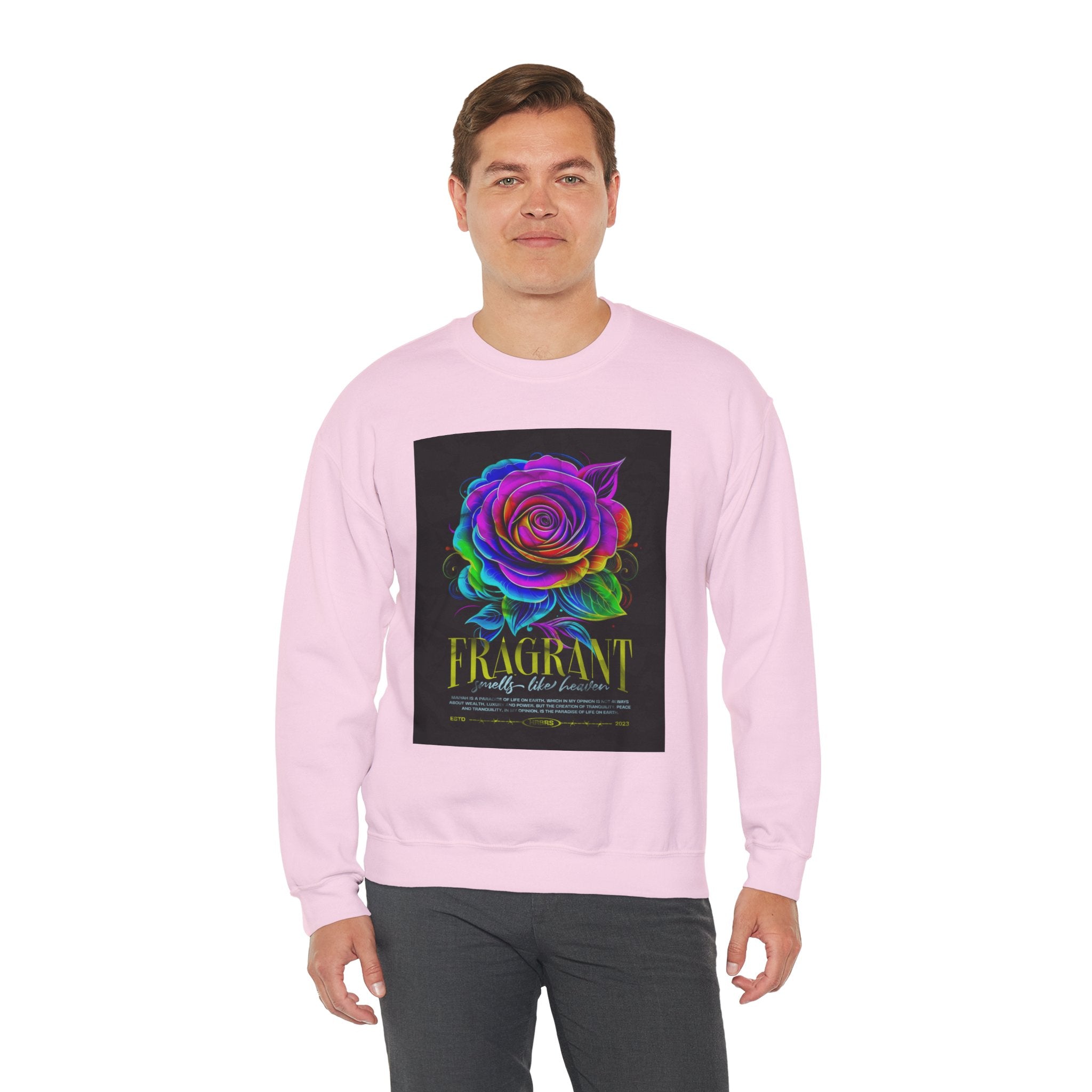 Fluorescent Rose “Fragrant” Crewneck Sweatshirt
