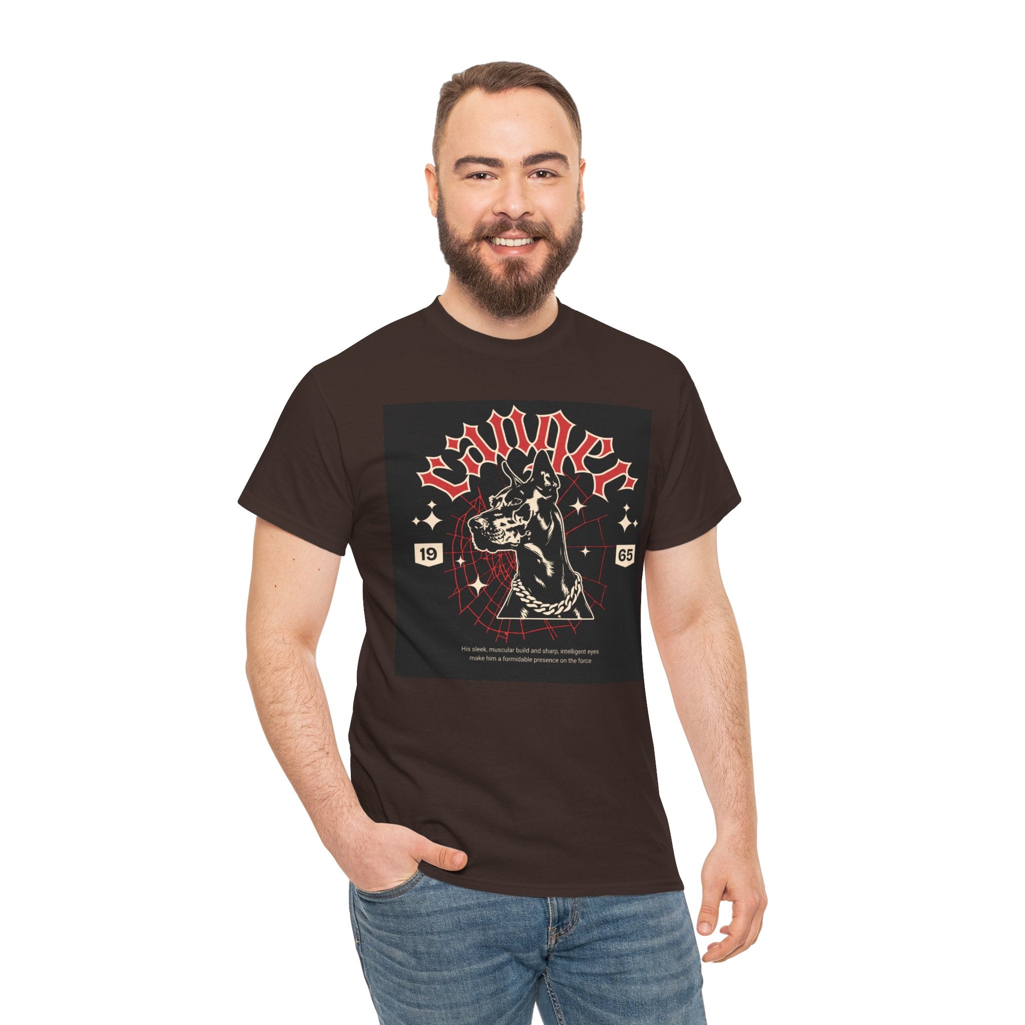 Vintage Gothic Cat Tee — 'Witchery' Retro Occult Graphic T-Shirt
