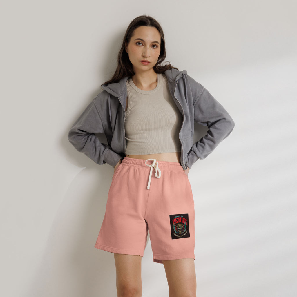 Fleece Sweat Shorts — 'House of Perks' Vintage Patch Lounge Shorts
