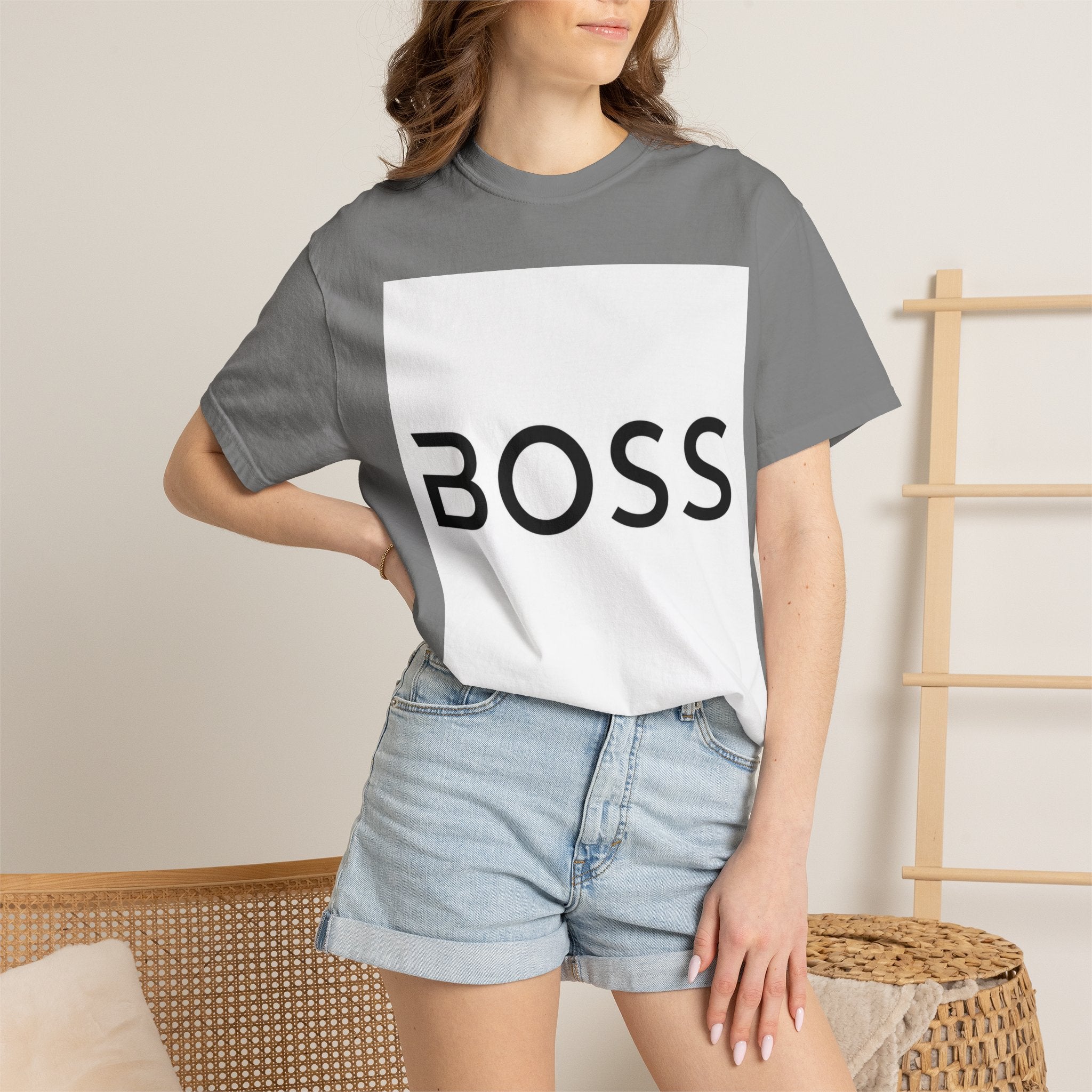 BOSS Graphic T-Shirt — Bold Minimalist Logo Tee for Confident Style