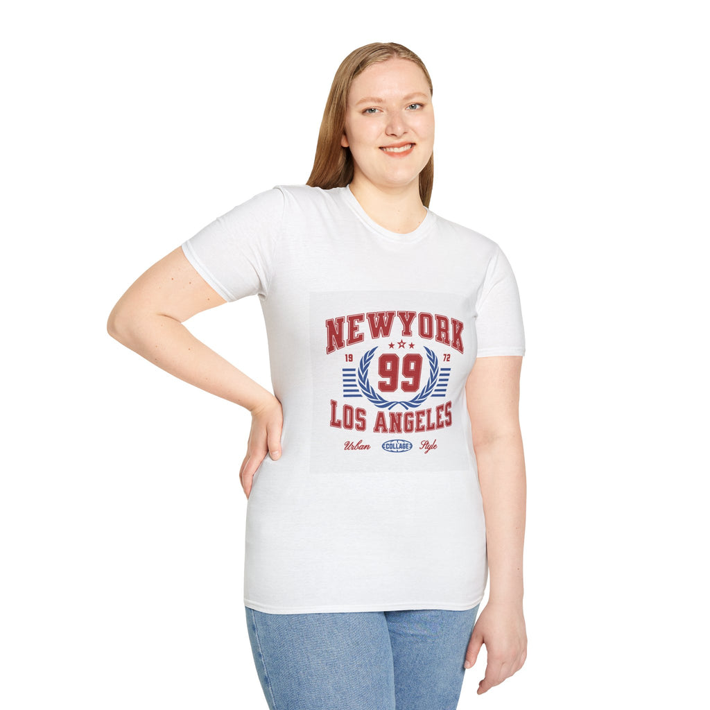 New York 99 Vintage Sports Tee — Collegiate Graphic T-Shirt