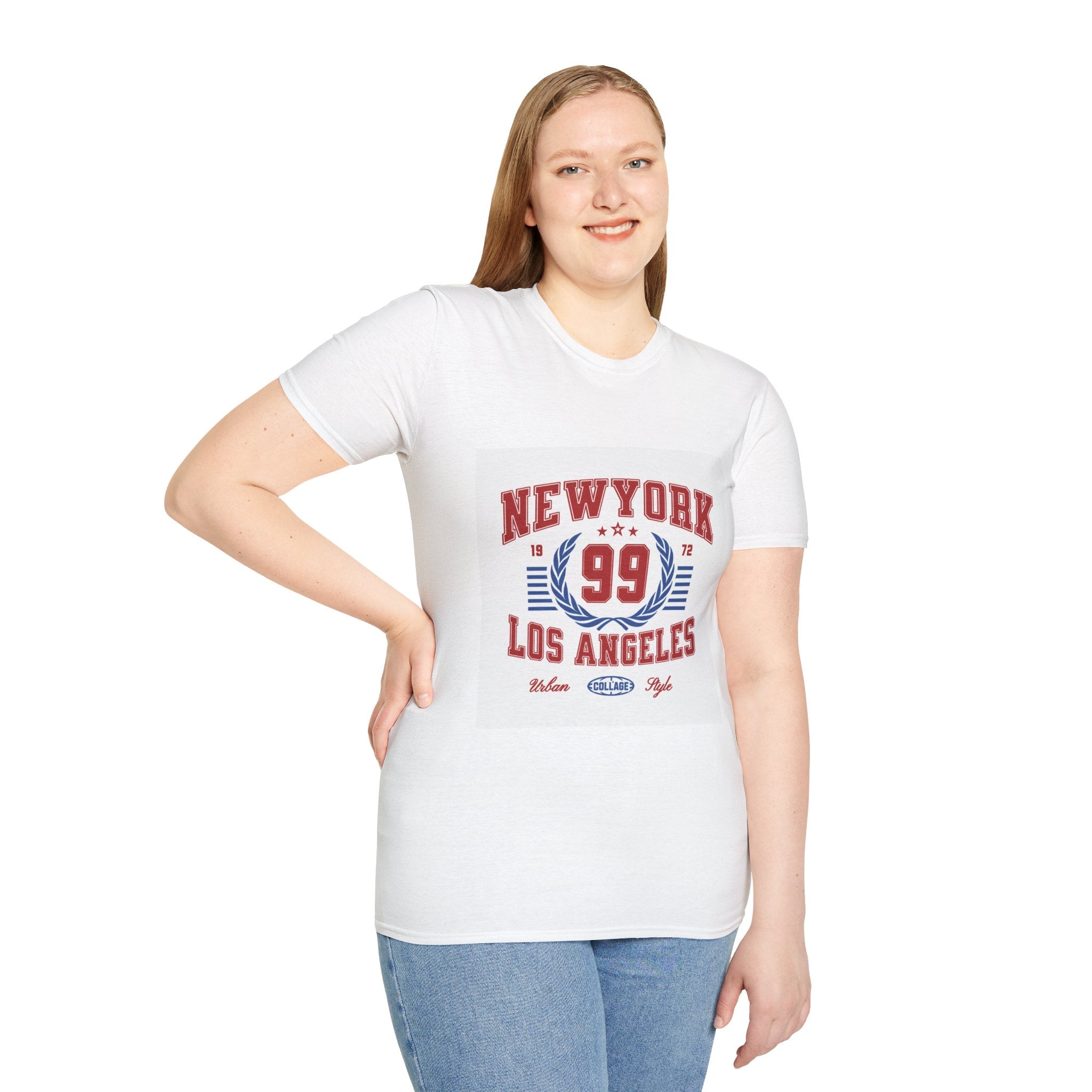 New York 99 Vintage Sports Tee — Collegiate Graphic T-Shirt